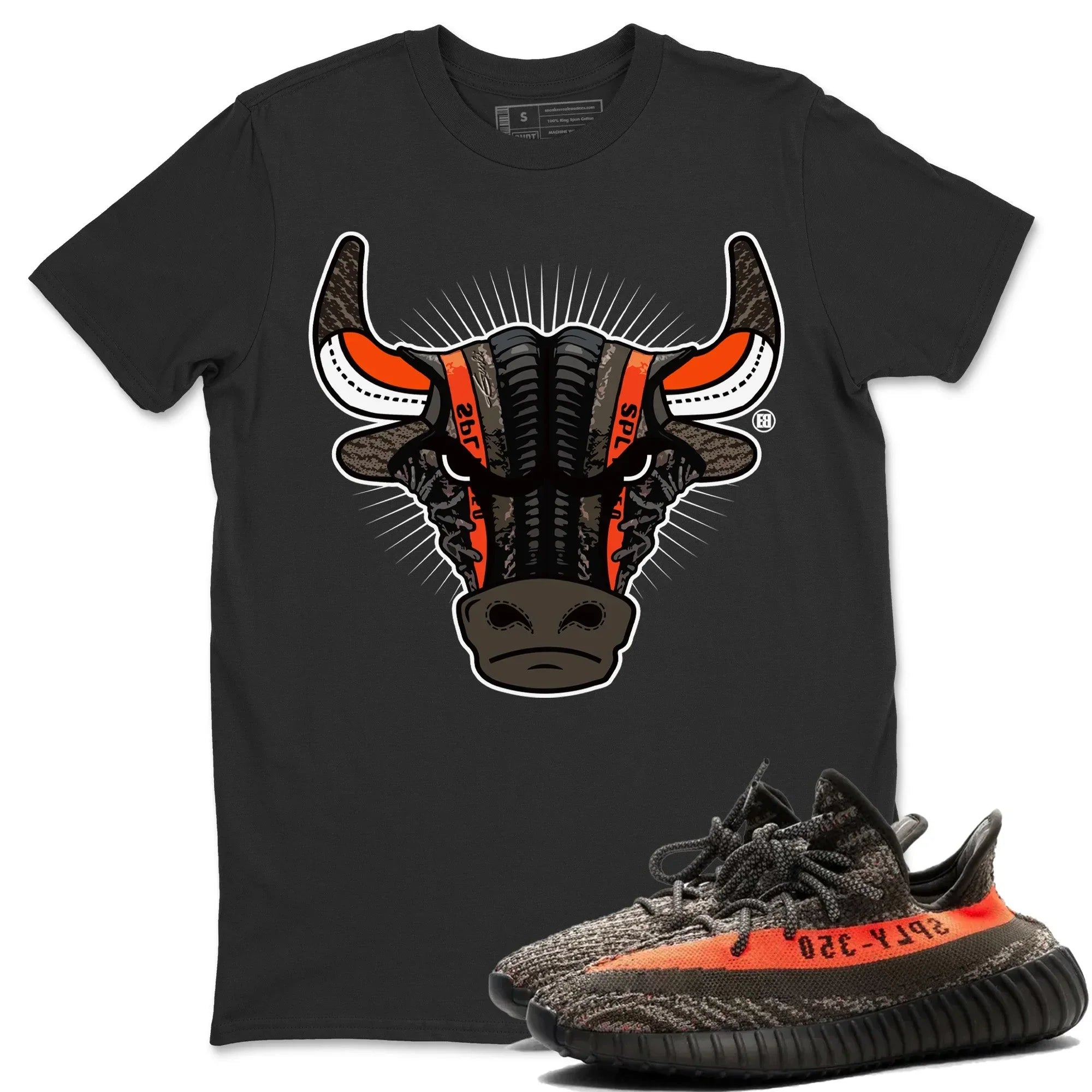 snkmatch Bull Head Unisex Tops - Yeezy 350 Carbon Beluga