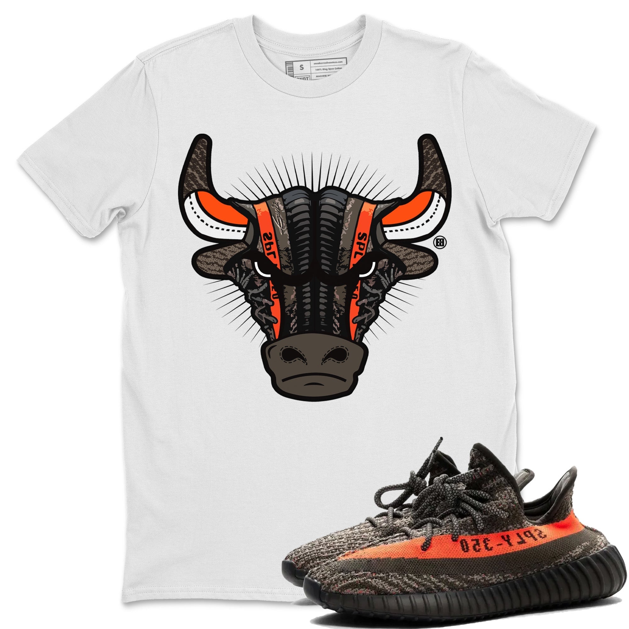 snkmatch Bull Head Unisex Tops - Yeezy 350 Carbon Beluga