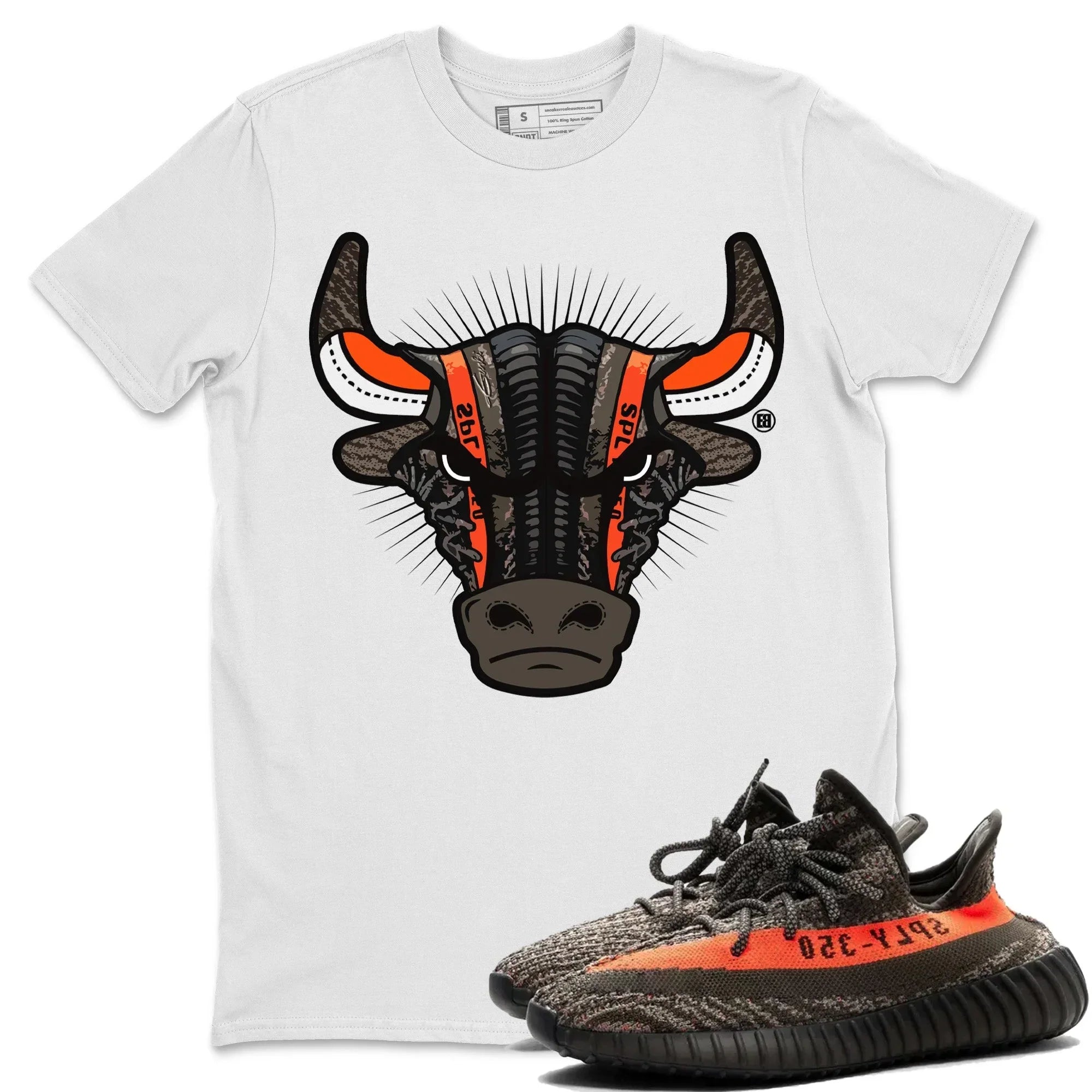 snkmatch Bull Head Unisex Tops - Yeezy 350 Carbon Beluga