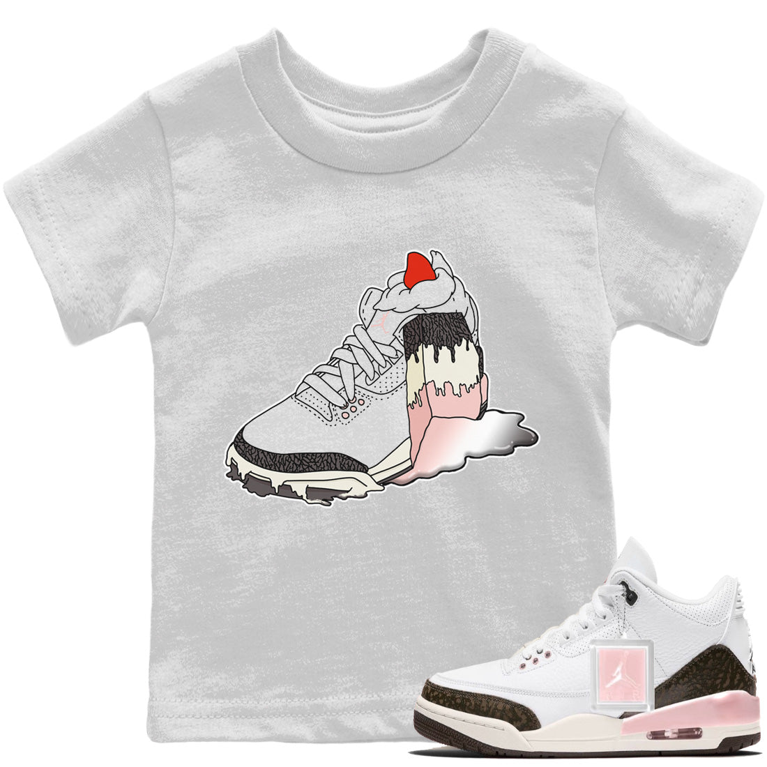 snkmatch Cake Kids Tops - Air Jordan 3 Atmosphere