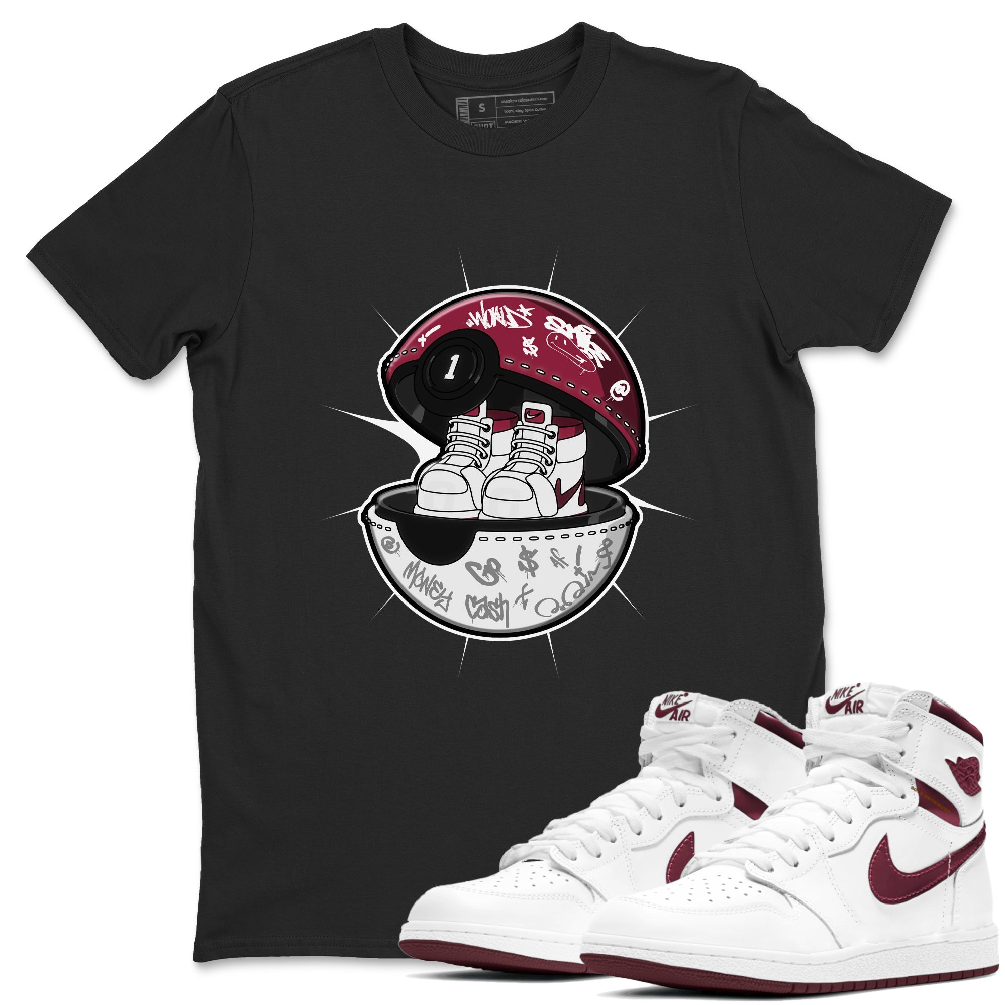 snkmatch Capsule snkmatch Tee - Air Jordan 1 Metallic Burgundy