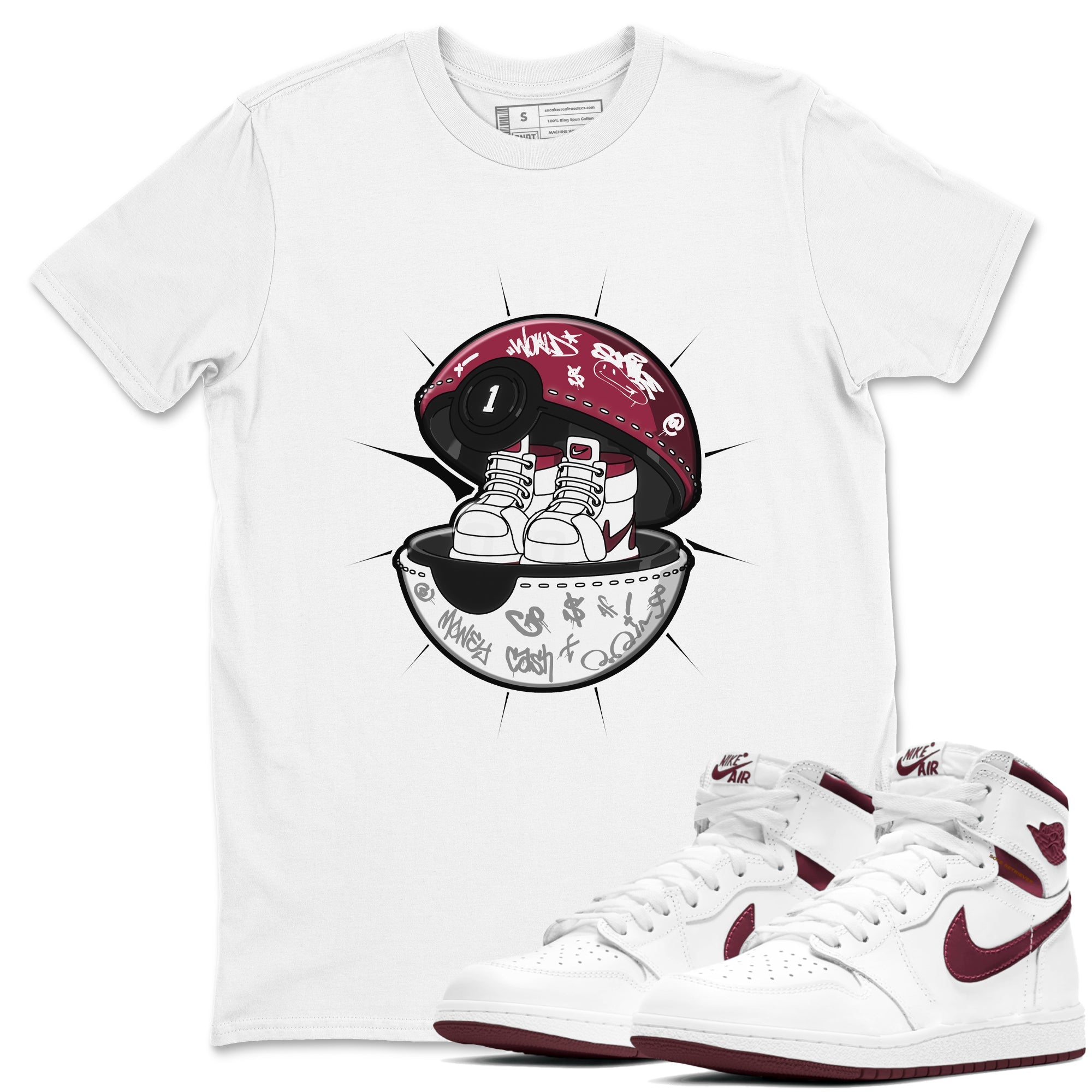 snkmatch Capsule snkmatch Tee - Air Jordan 1 Metallic Burgundy