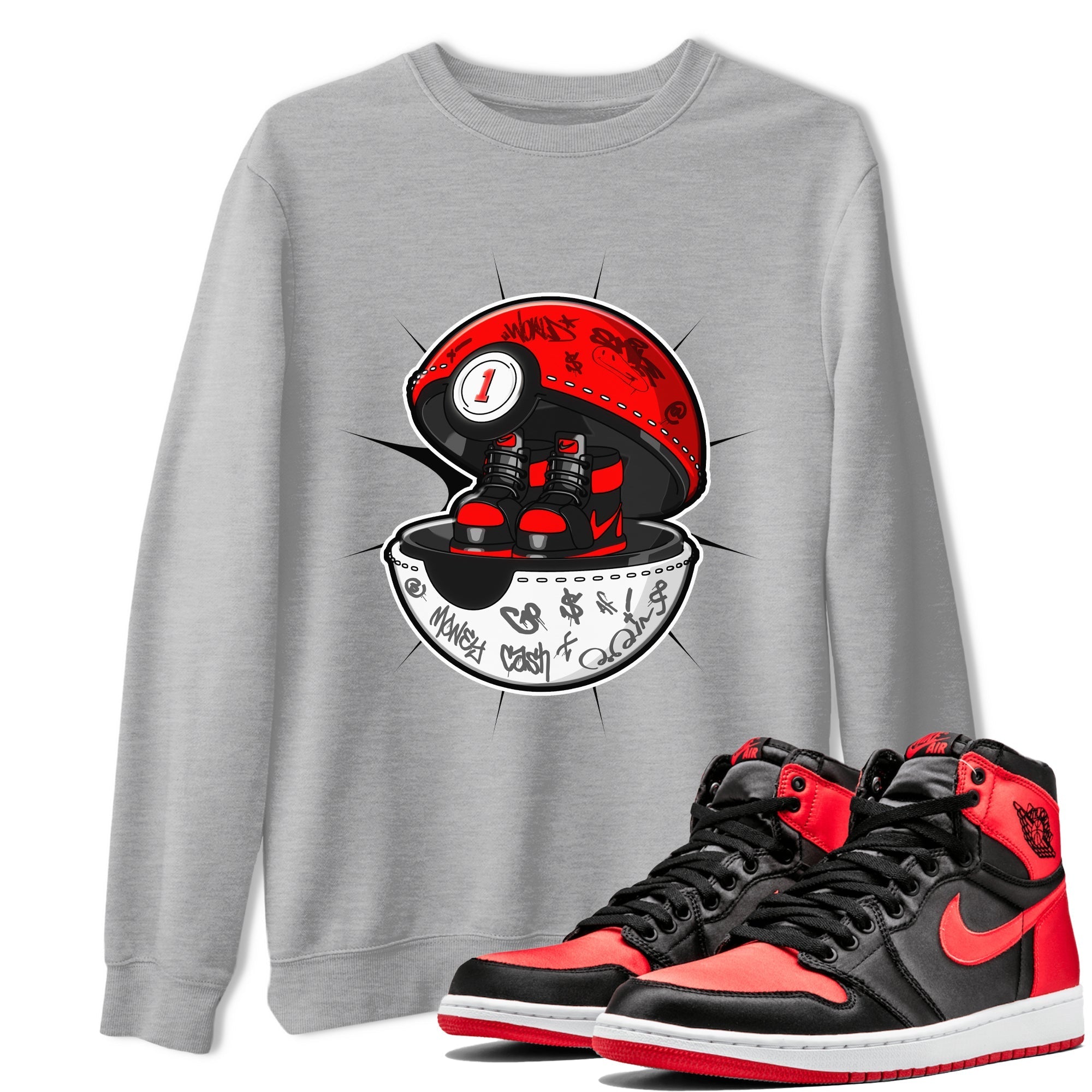 snkmatch Capsule snkmatch Tee - Air Jordan 1 Satin Bred