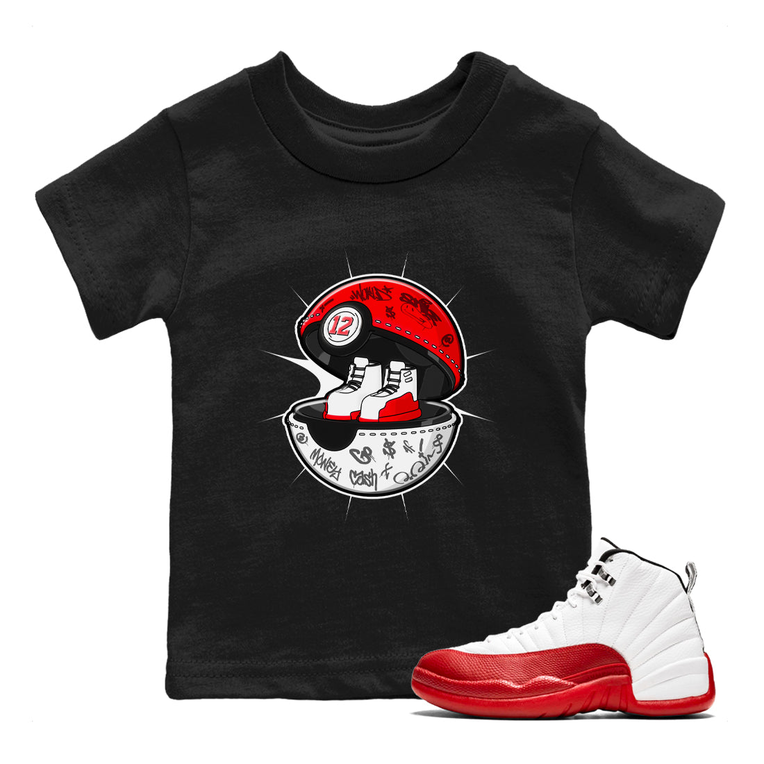 snkmatch Capsule snkmatch Tee Kids - Air Jordan 12 Cherry