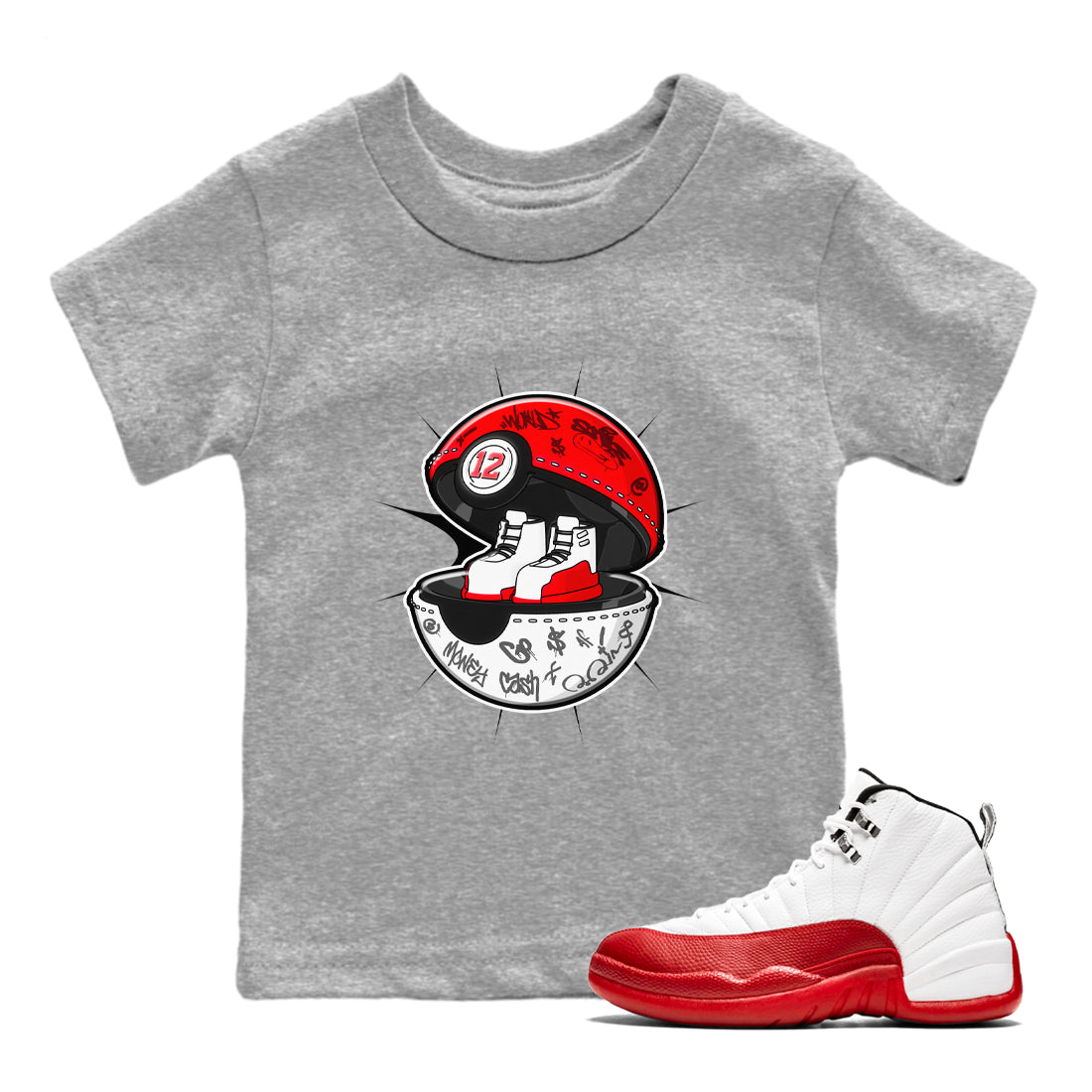 snkmatch Capsule snkmatch Tee Kids - Air Jordan 12 Cherry