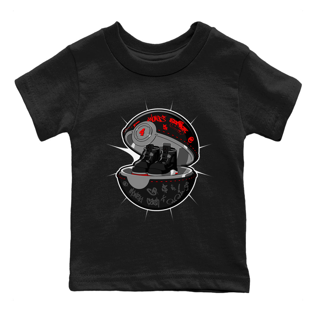 snkmatch Capsule snkmatch Tee Kids - Air Jordan 4 Bred Reimagined