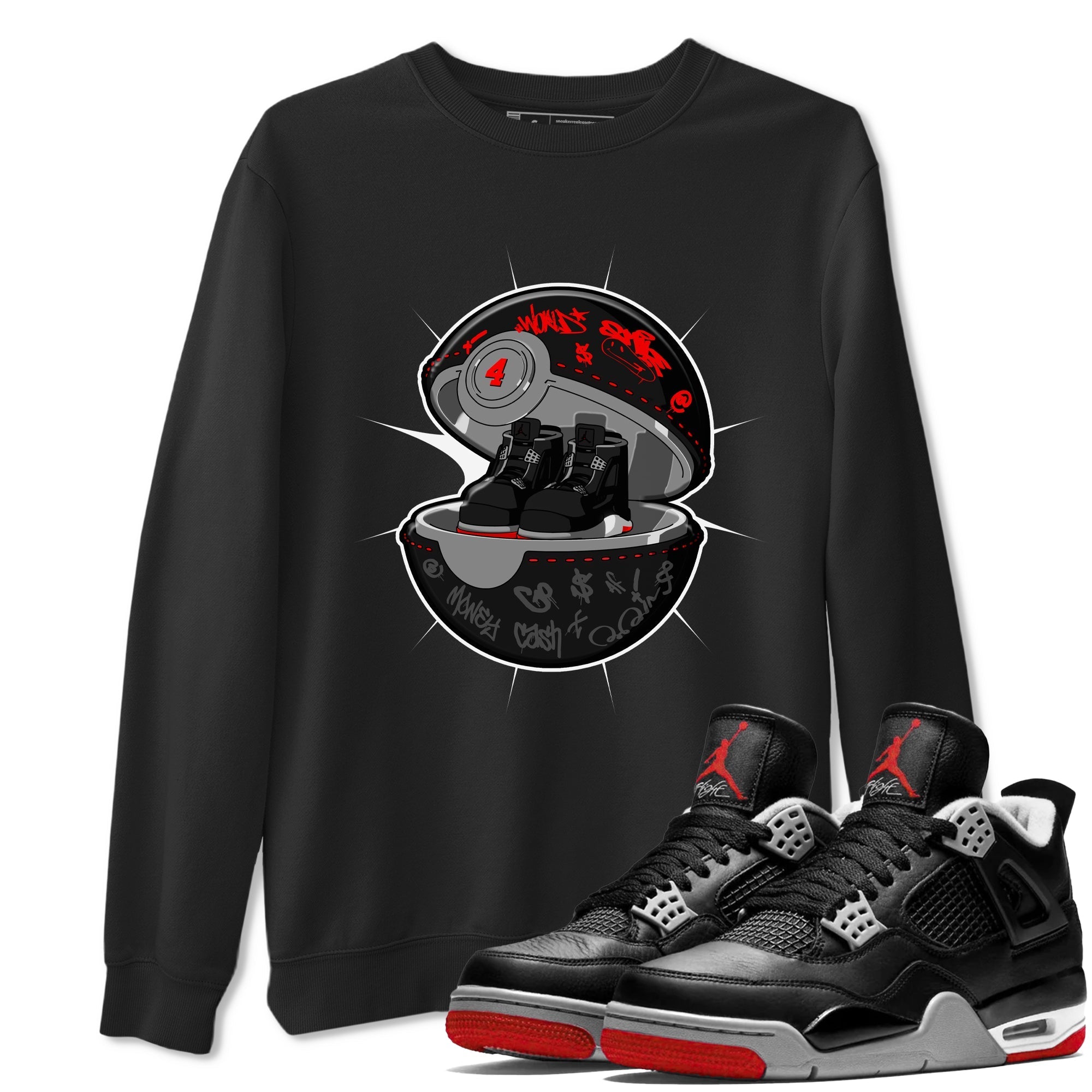 snkmatch Capsule snkmatch Tee - Air Jordan 4 Bred Reimagined