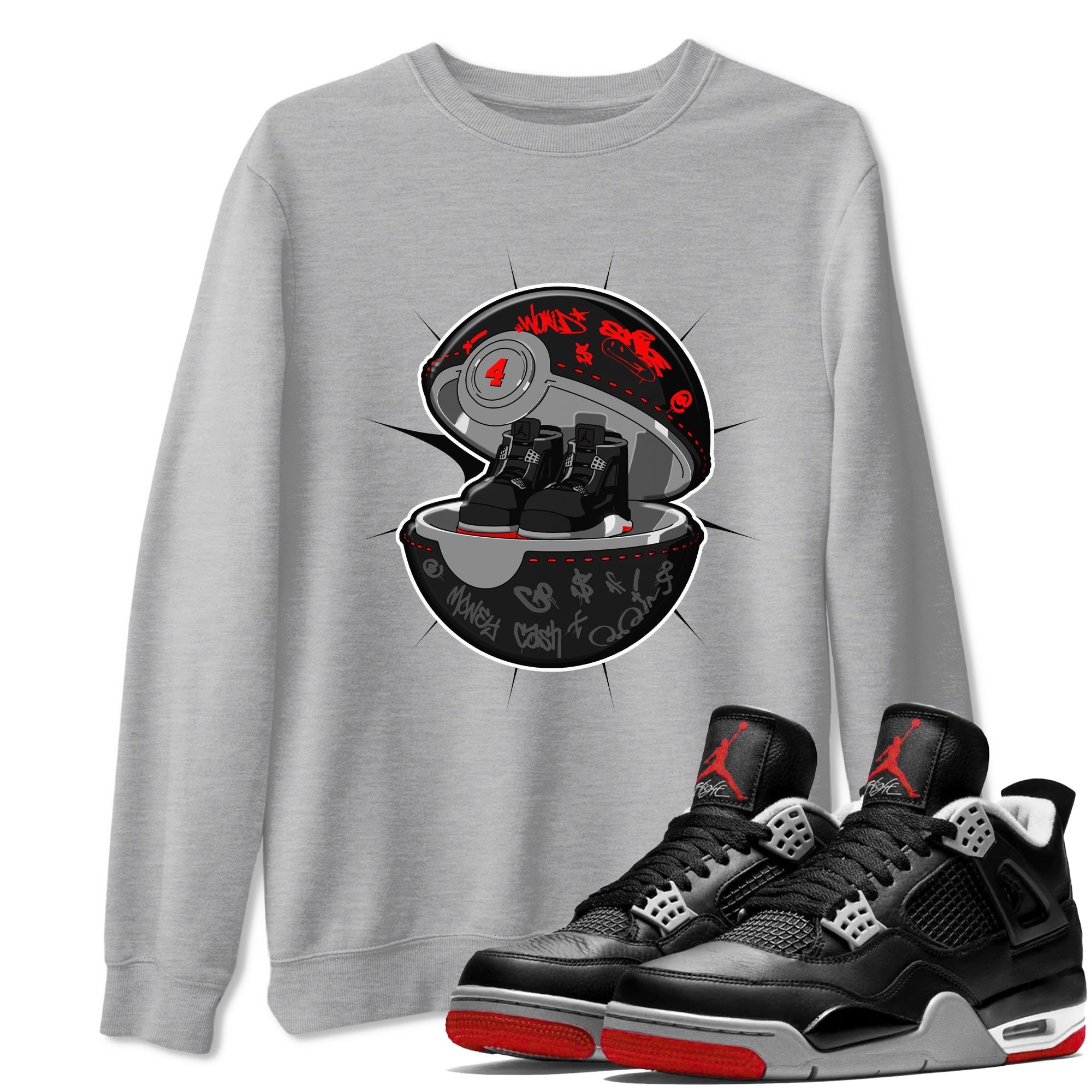 snkmatch Capsule snkmatch Tee - Air Jordan 4 Bred Reimagined