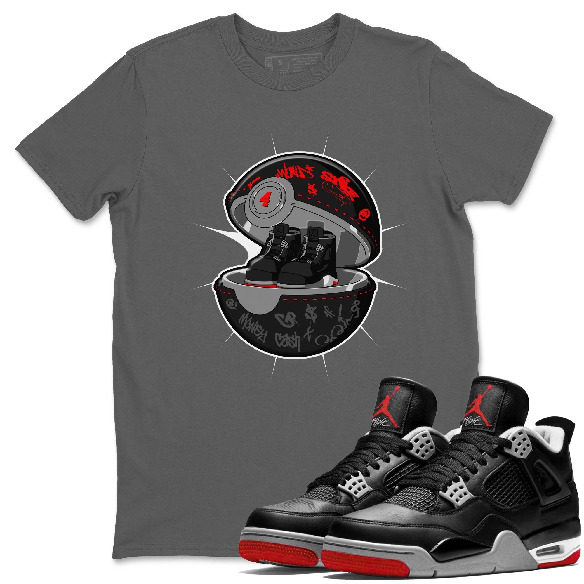 snkmatch Capsule snkmatch Tee - Air Jordan 4 Bred Reimagined