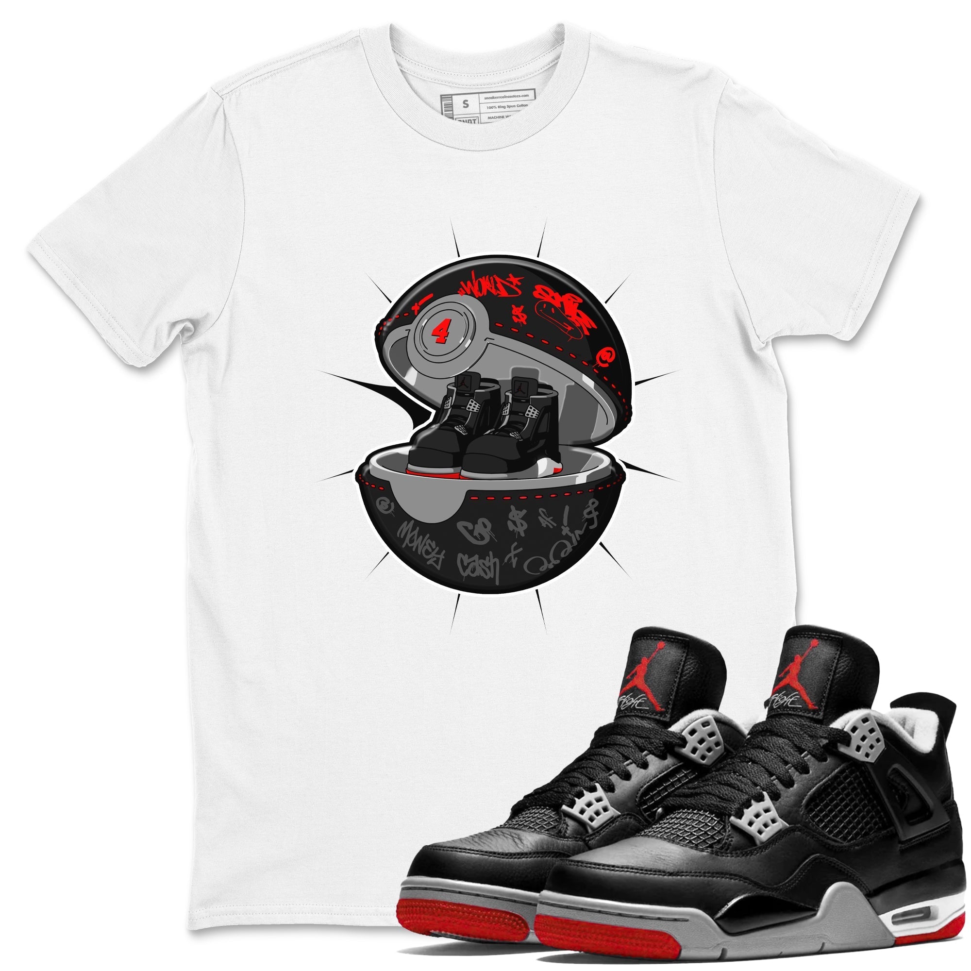 snkmatch Capsule snkmatch Tee - Air Jordan 4 Bred Reimagined