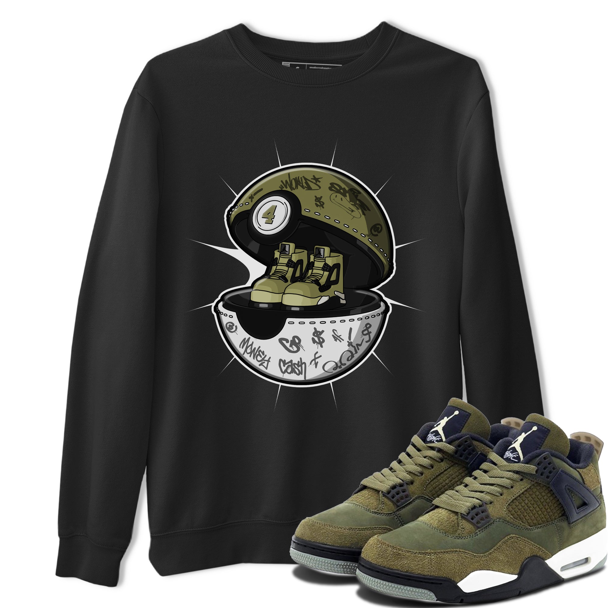 snkmatch Capsule snkmatch Tee - Air Jordan 4 Medium Olive