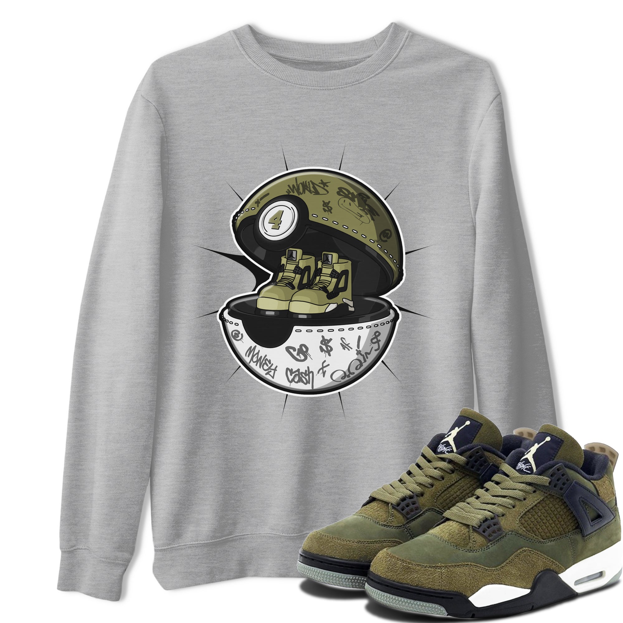 snkmatch Capsule snkmatch Tee - Air Jordan 4 Medium Olive