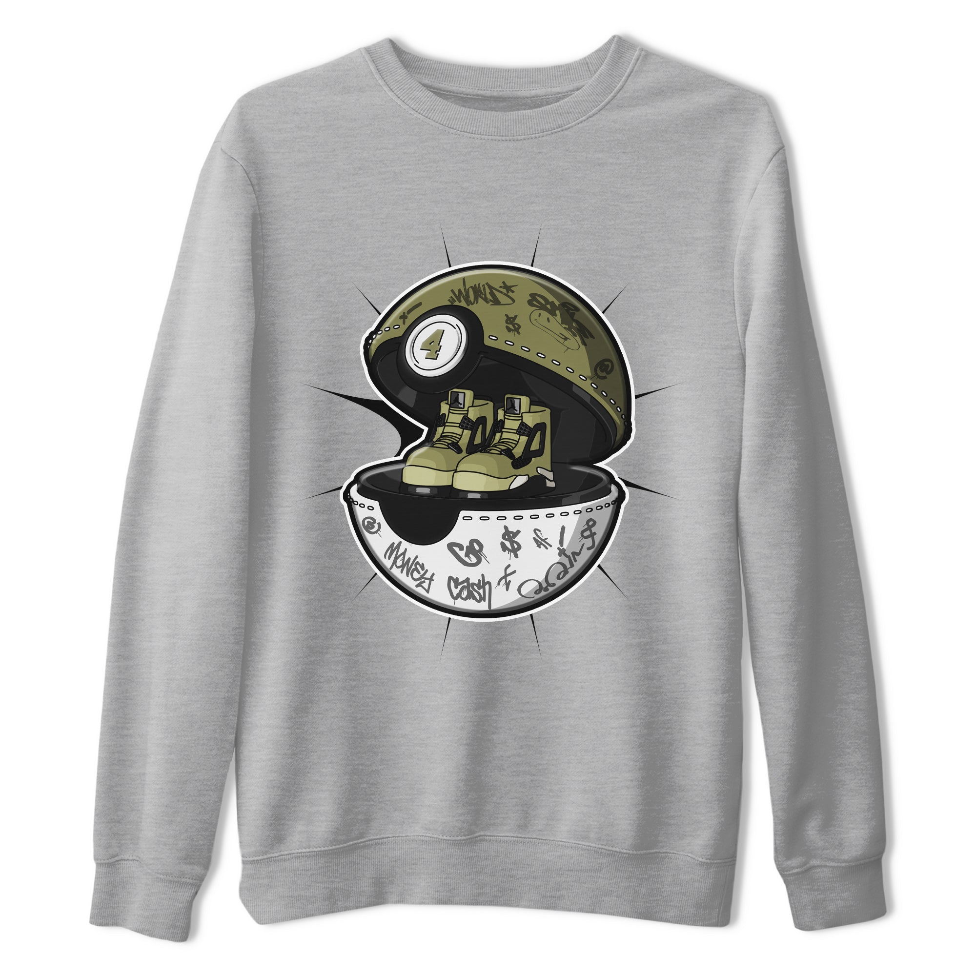 snkmatch Capsule snkmatch Tee - Air Jordan 4 Medium Olive