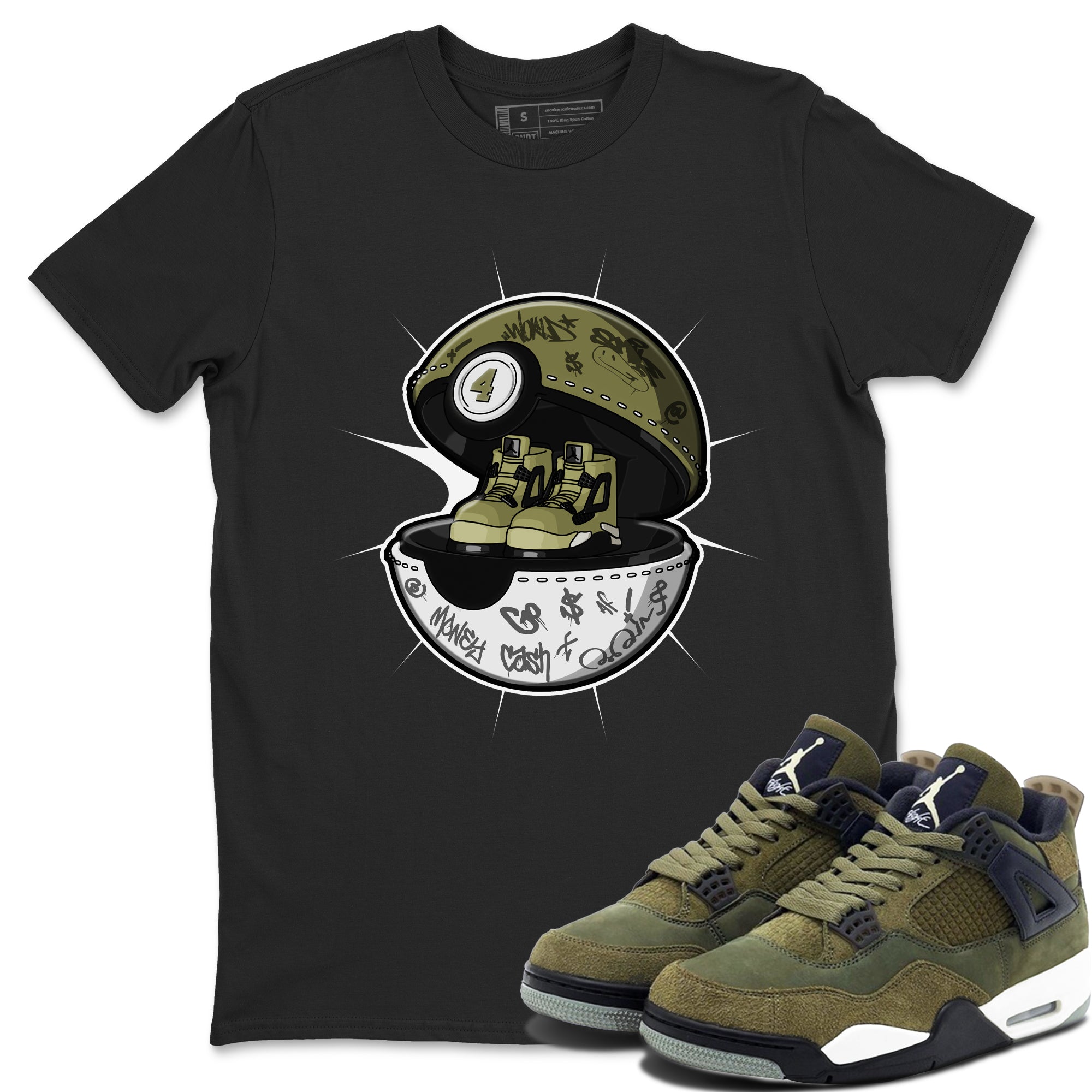 snkmatch Capsule snkmatch Tee - Air Jordan 4 Medium Olive