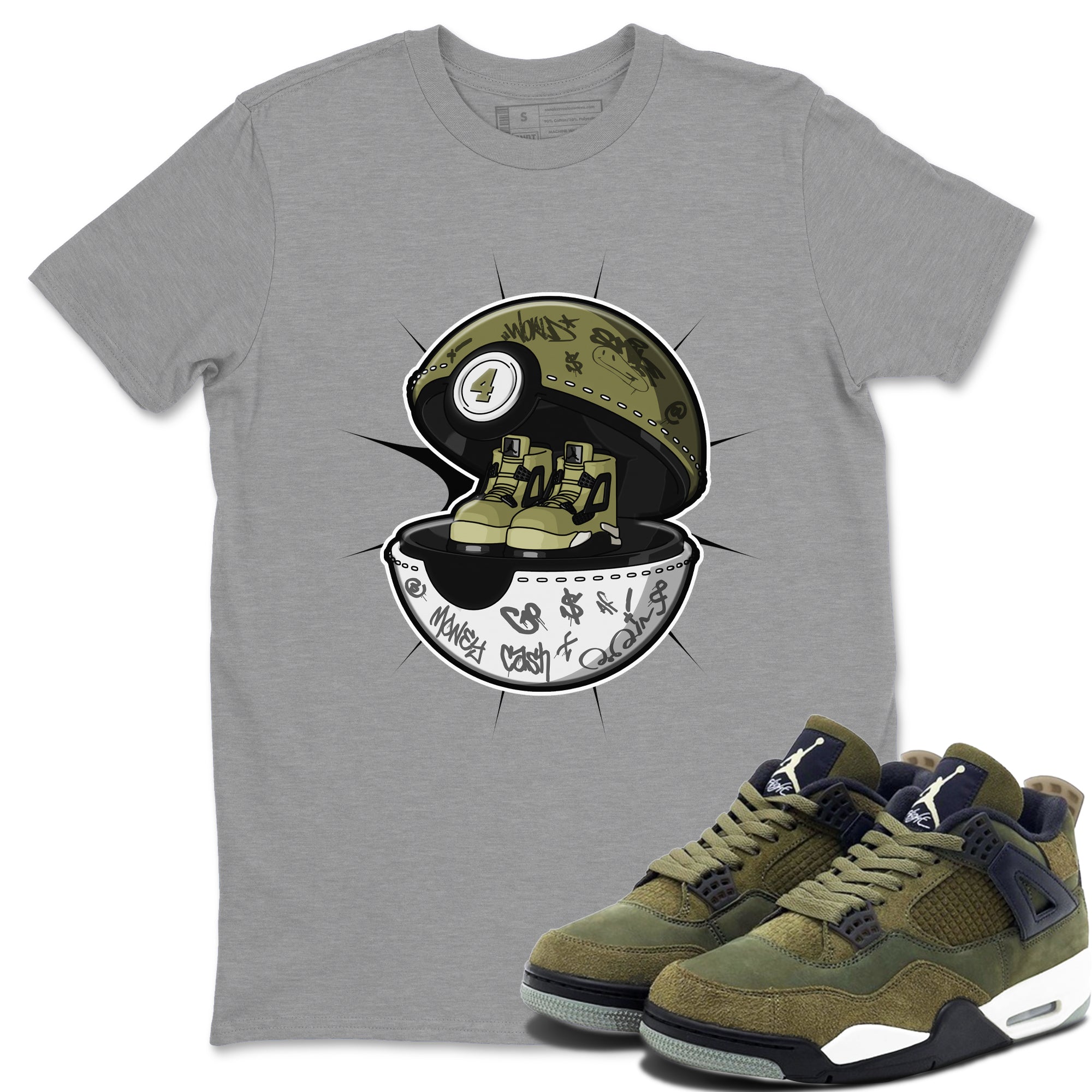 snkmatch Capsule snkmatch Tee - Air Jordan 4 Medium Olive