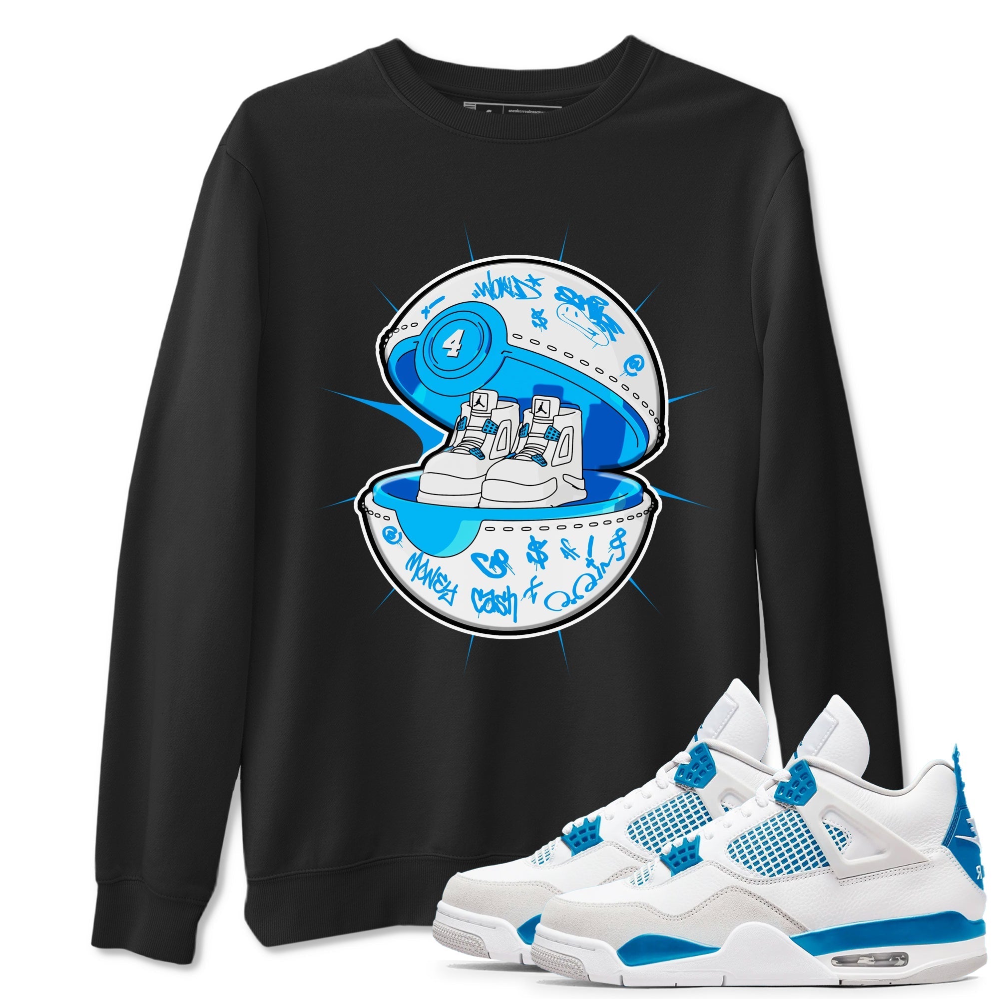 snkmatch Capsule snkmatch Tees - Air Jordan 4 Military Blue