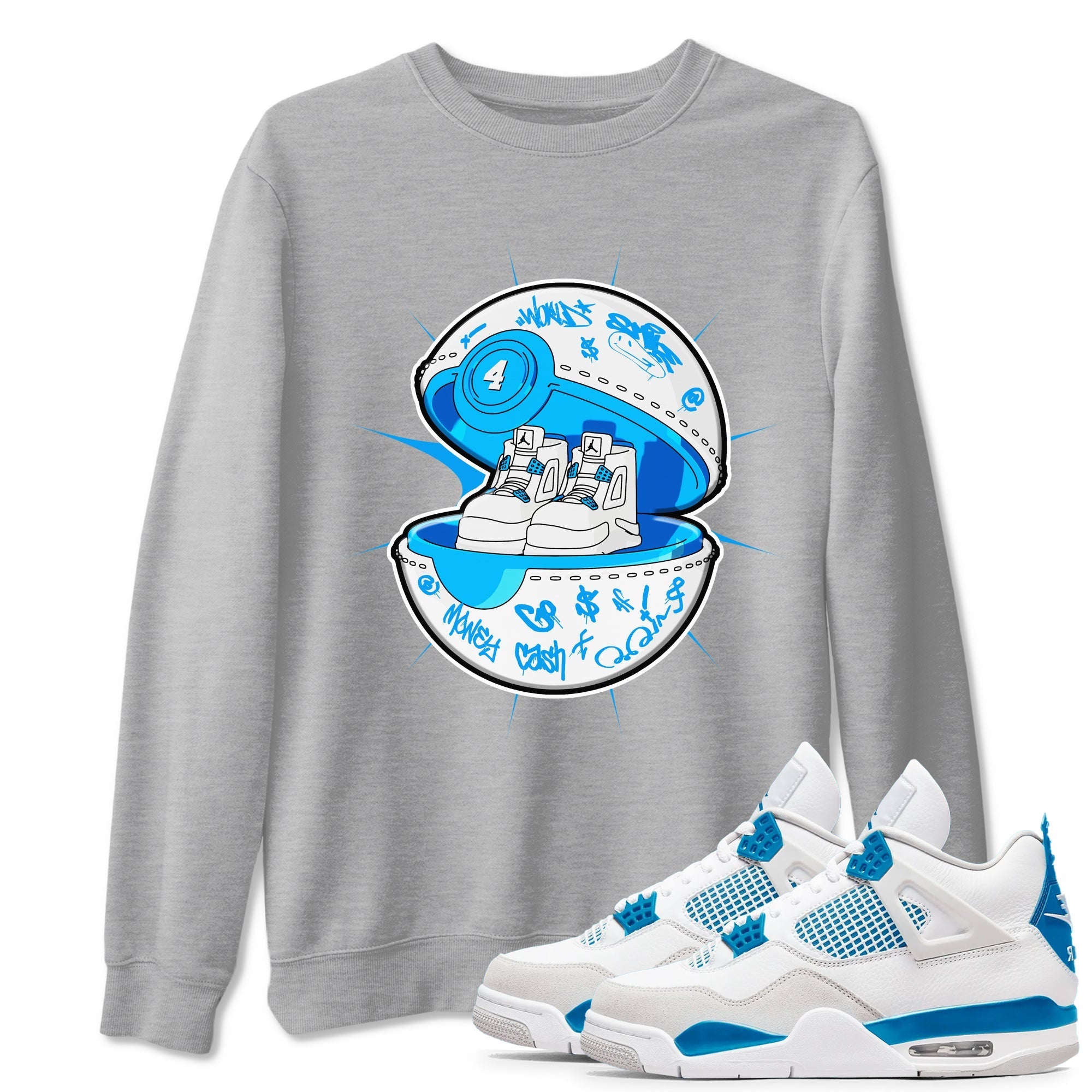 snkmatch Capsule snkmatch Tees - Air Jordan 4 Military Blue