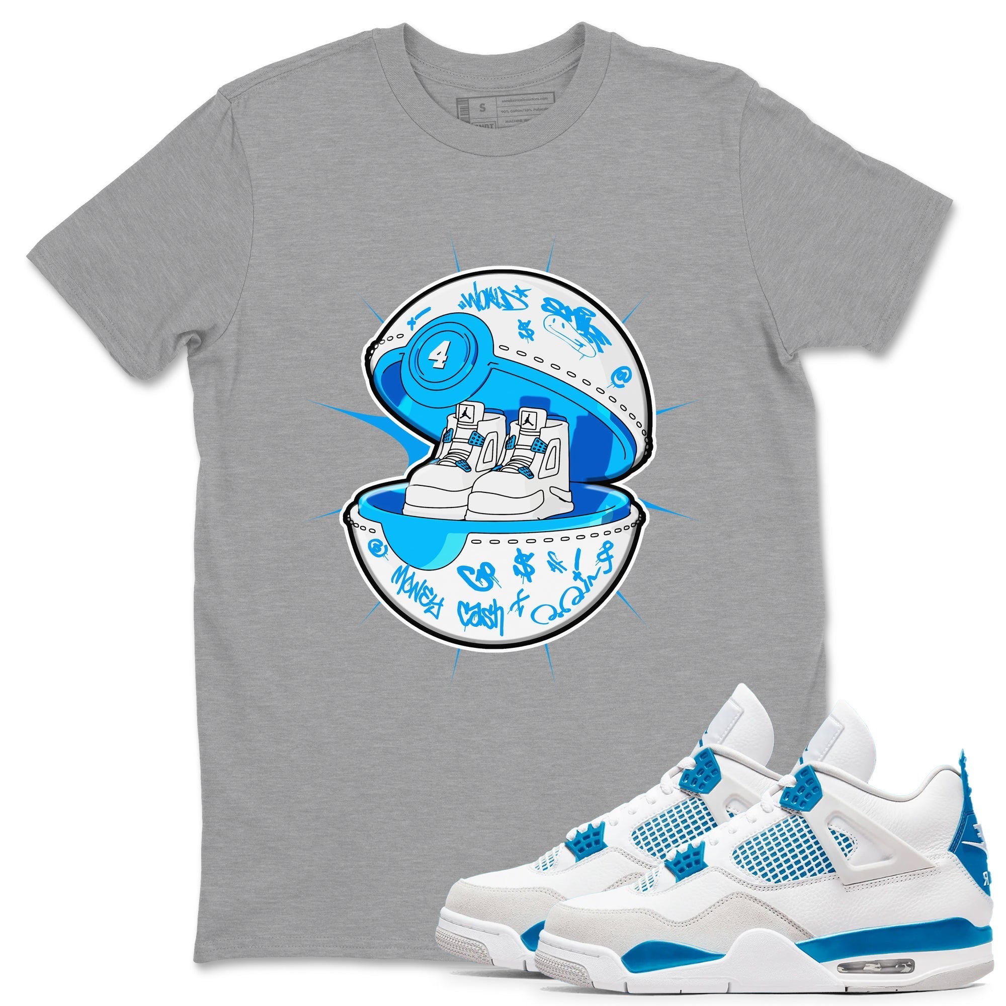 snkmatch Capsule snkmatch Tees - Air Jordan 4 Military Blue