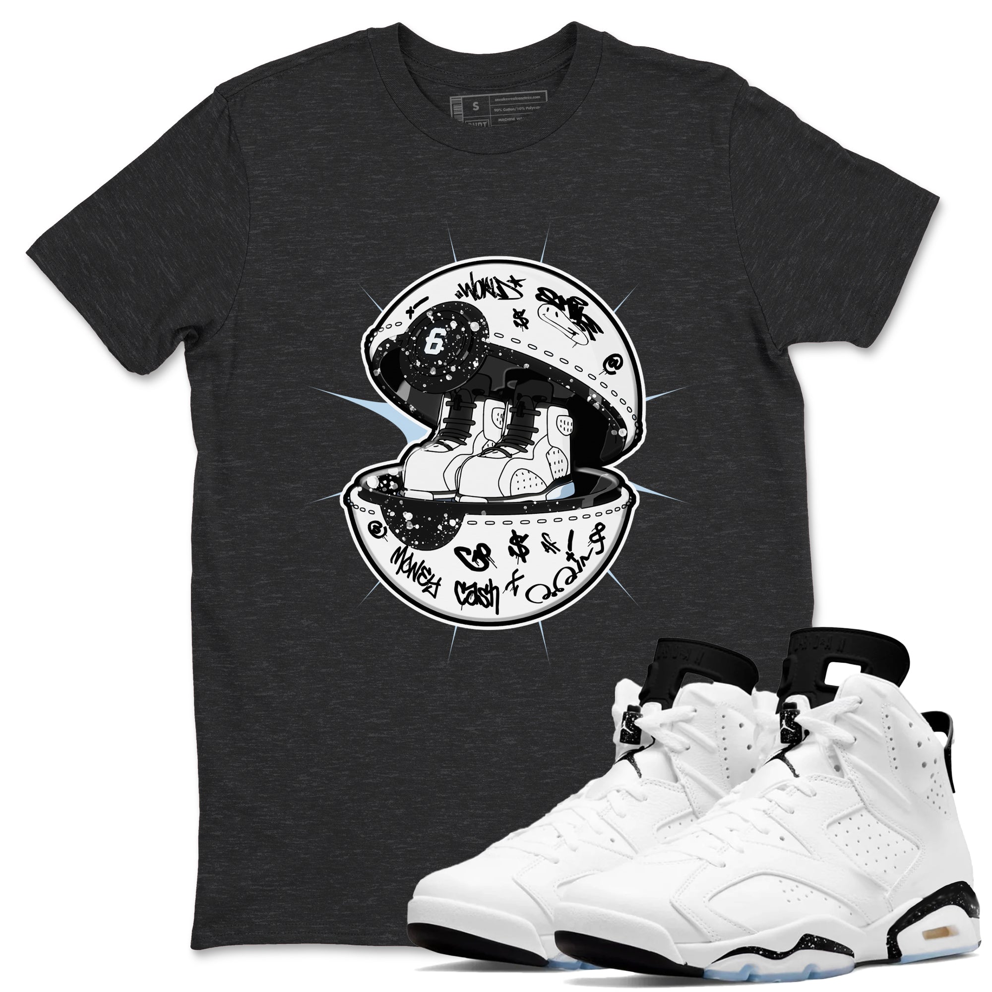 snkmatch Capsule snkmatch Tees - Air Jordan 6 White Black