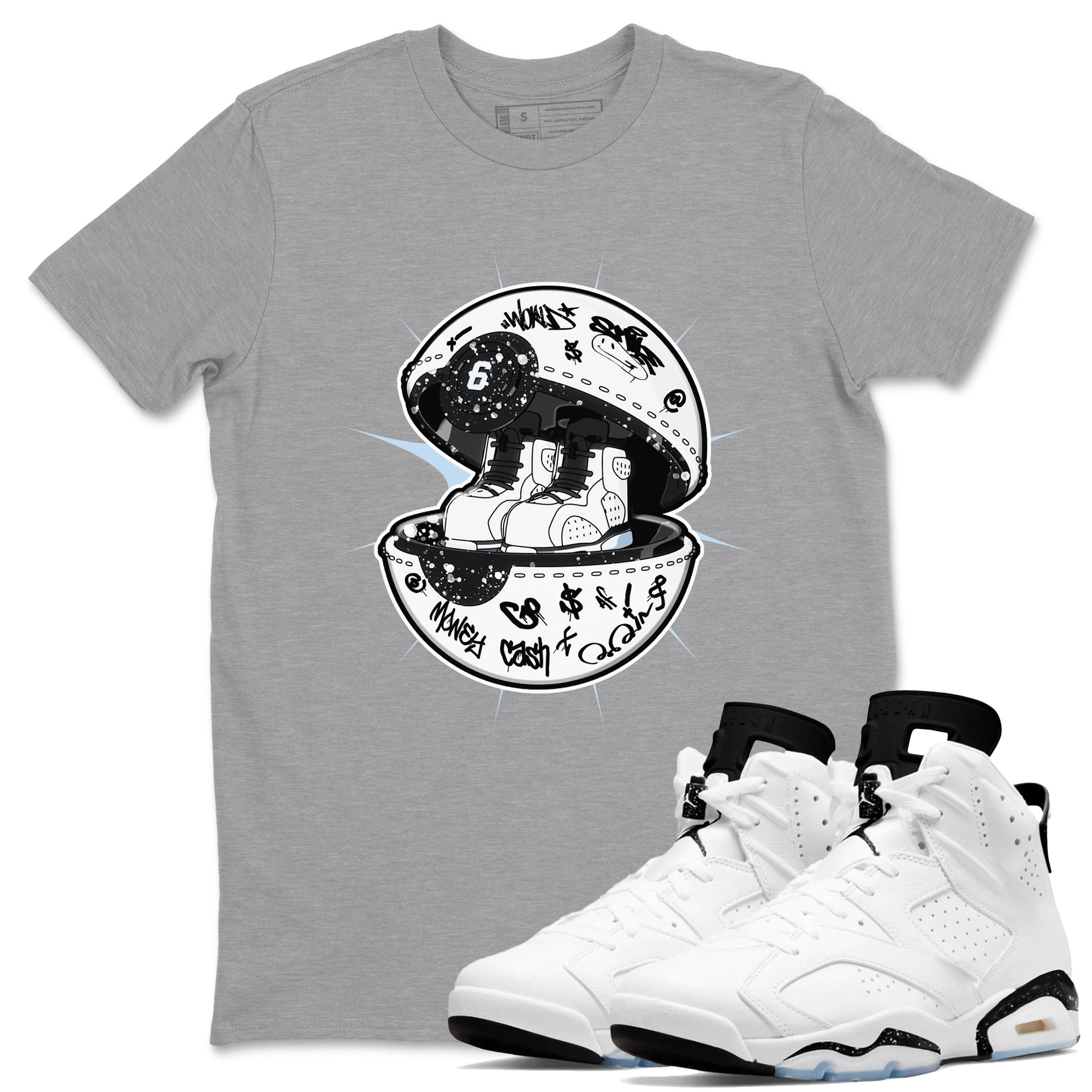 snkmatch Capsule snkmatch Tees - Air Jordan 6 White Black