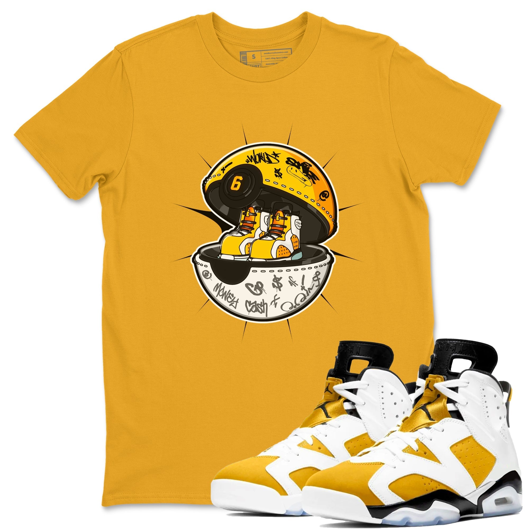 snkmatch Capsule snkmatch Tee - Air Jordan 6 Yellow Ochre