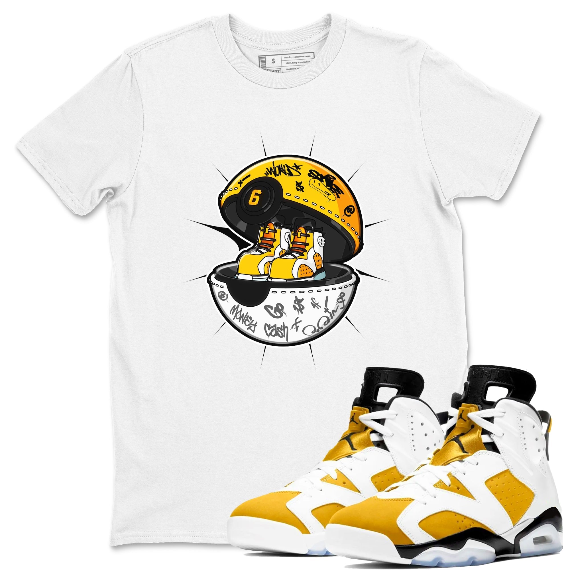 snkmatch Capsule snkmatch Tee - Air Jordan 6 Yellow Ochre