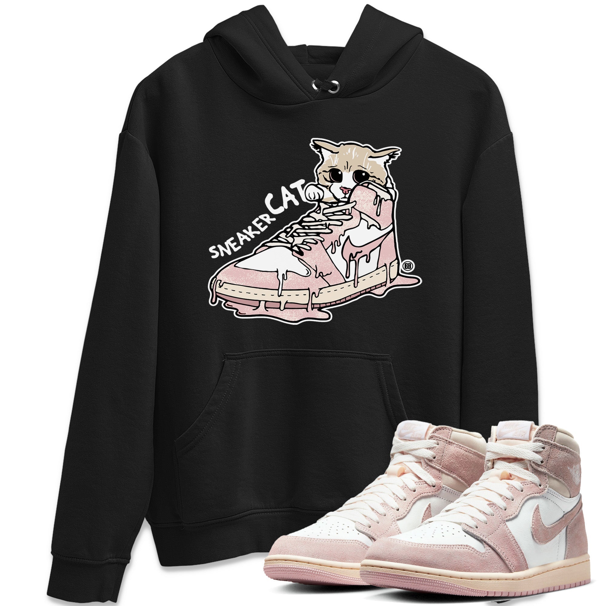 snkmatch Cat Unisex Tops - Air Jordan 1 Washed Pink