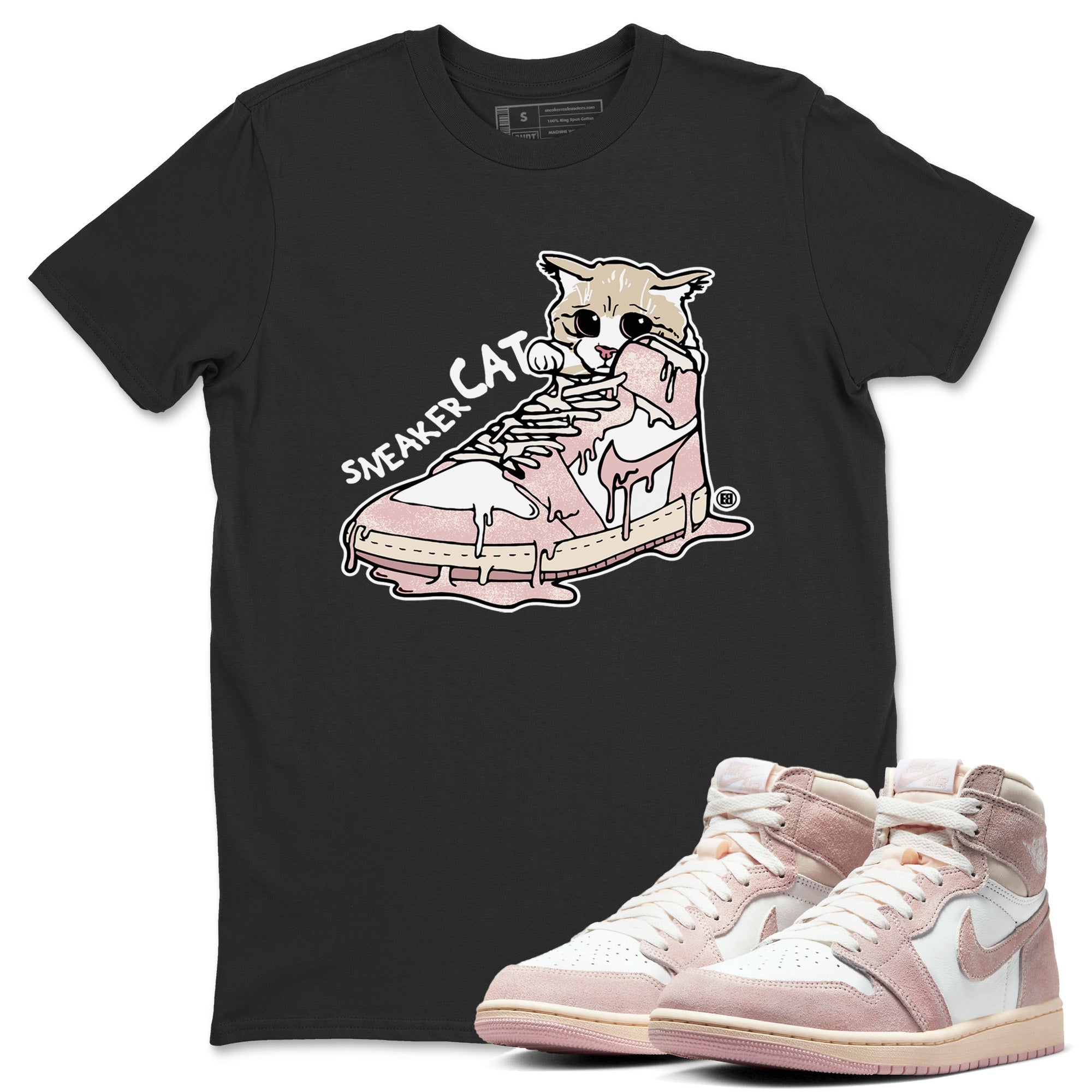 snkmatch Cat Unisex Tops - Air Jordan 1 Washed Pink
