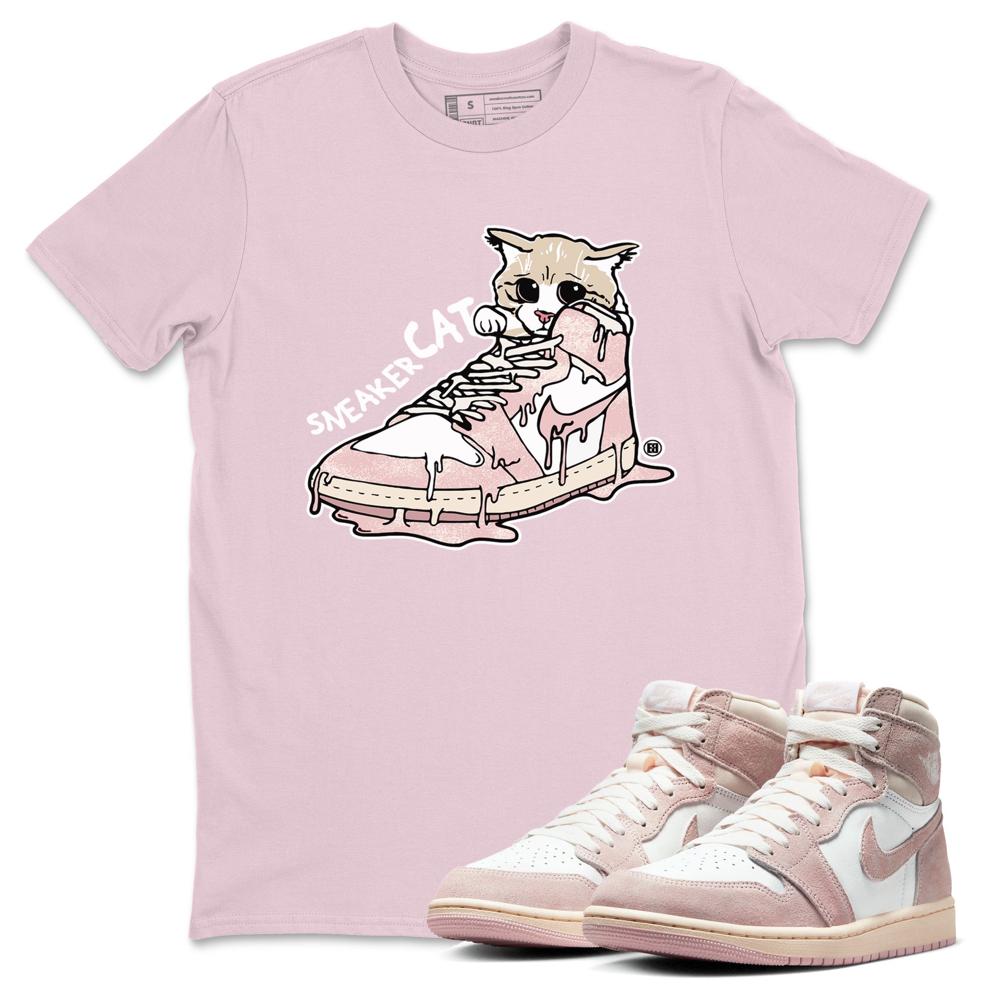 snkmatch Cat Unisex Tops - Air Jordan 1 Washed Pink