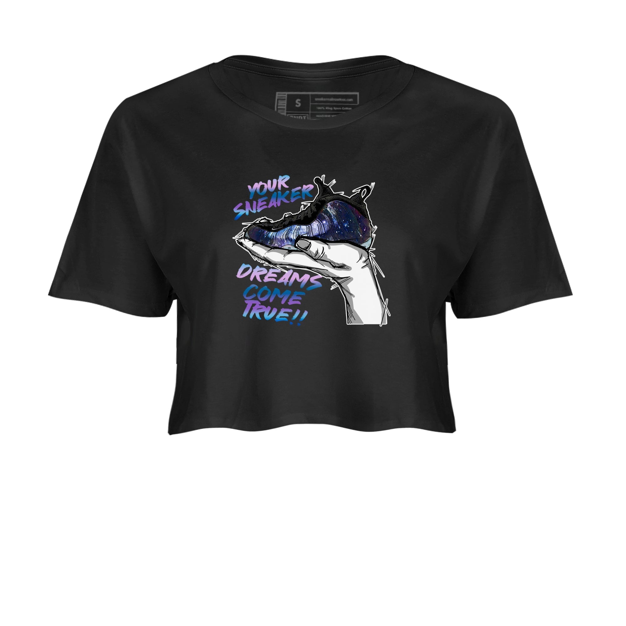 snkmatch Dreams snkmatch Women's Top - Air Foamposite One Galaxy