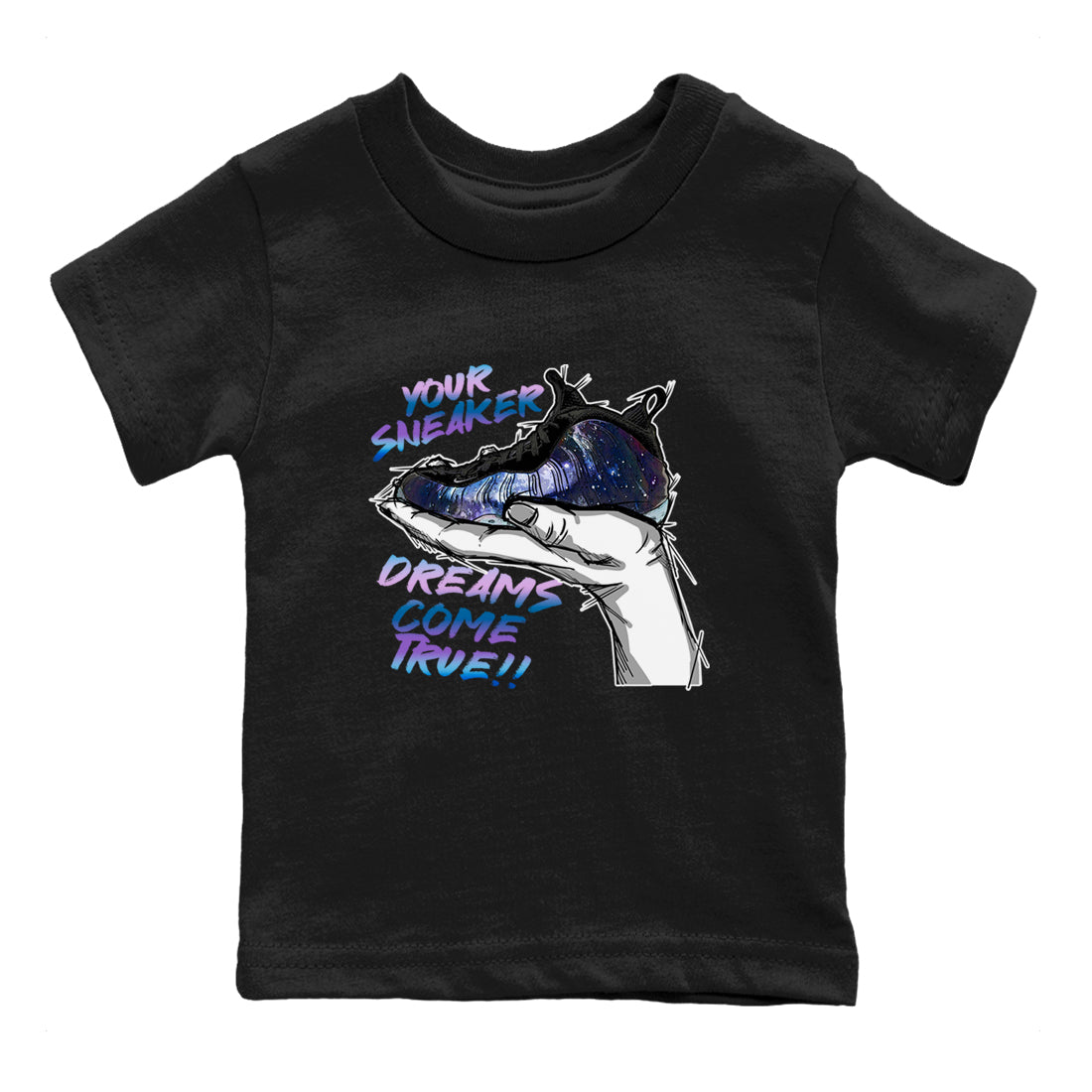 snkmatch Dreams snkmatch Tees Kids - Air Foamposite One Galaxy