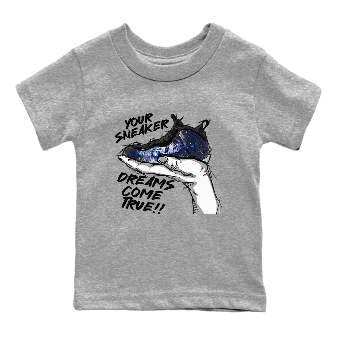 snkmatch Dreams snkmatch Tees Kids - Air Foamposite One Galaxy