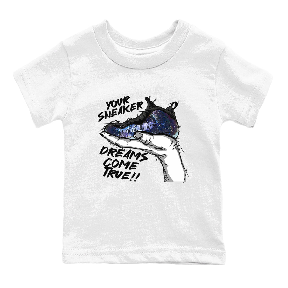snkmatch Dreams snkmatch Tees Kids - Air Foamposite One Galaxy
