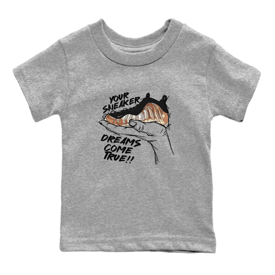 snkmatch Dreams snkmatch Tees Kids - Air Foamposite One Metallic Copper