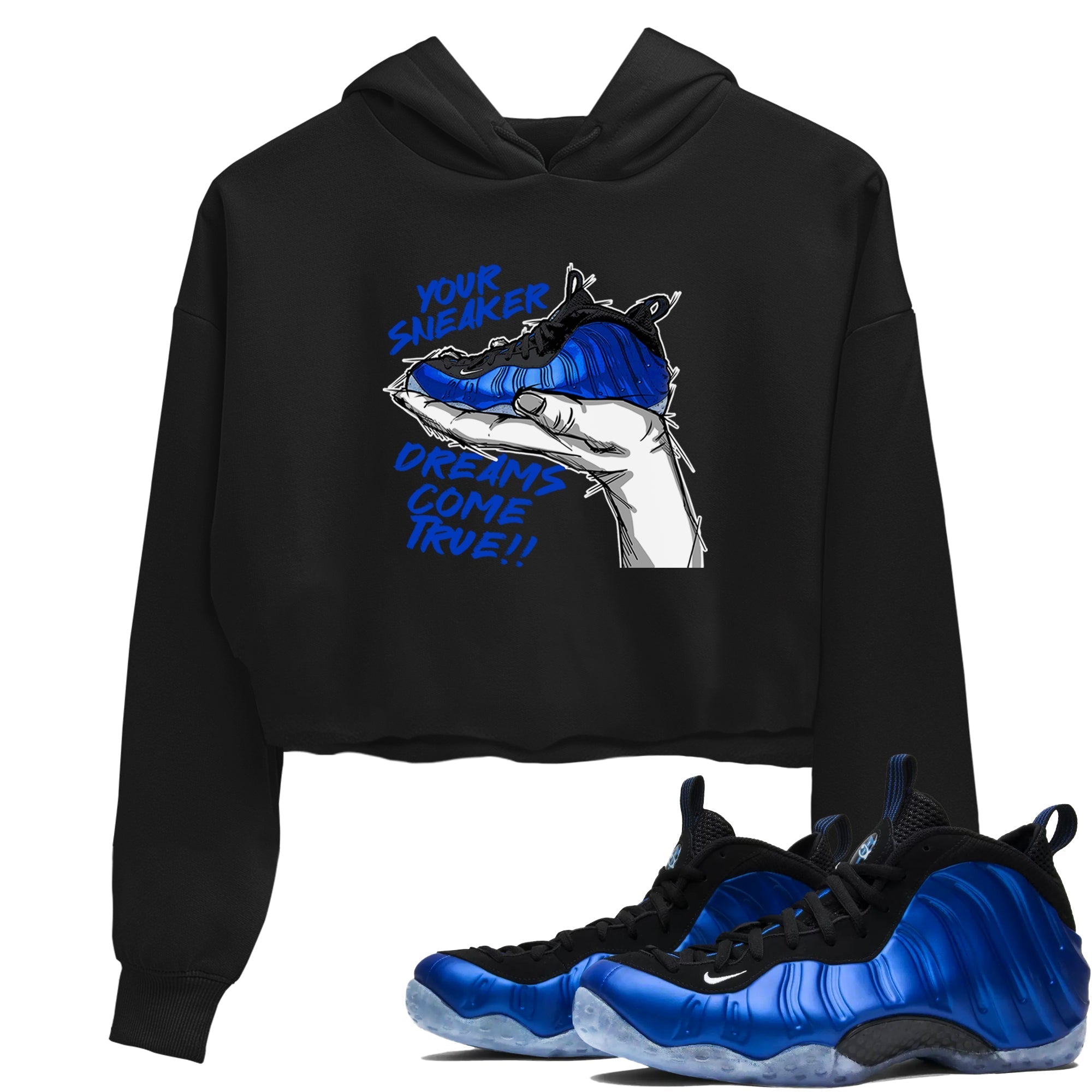 snkmatch Dreams snkmatch Women's Top - Air Foamposite One Royal