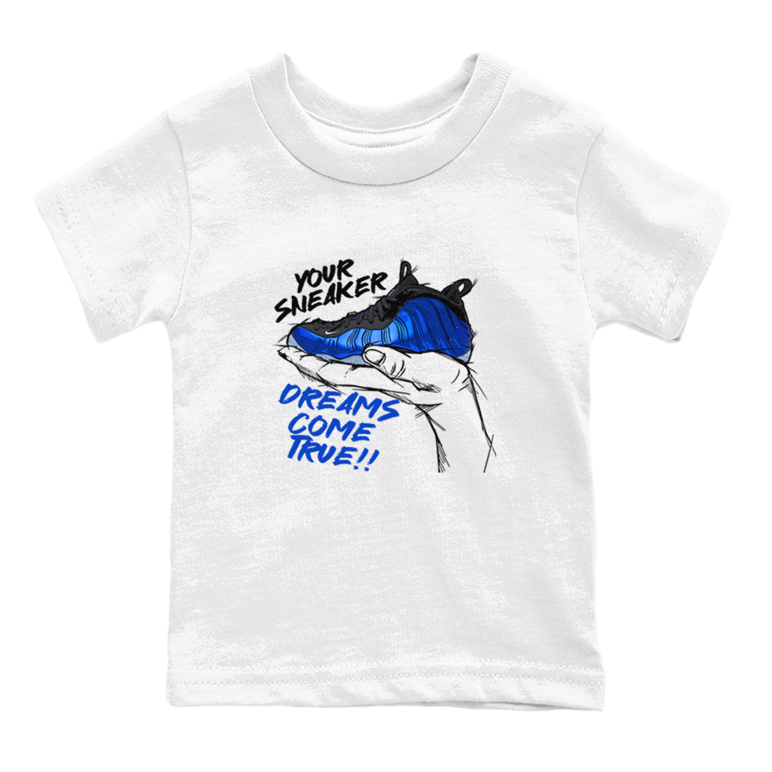snkmatch Dreams snkmatch Tees Kids - Air Foamposite One Royal