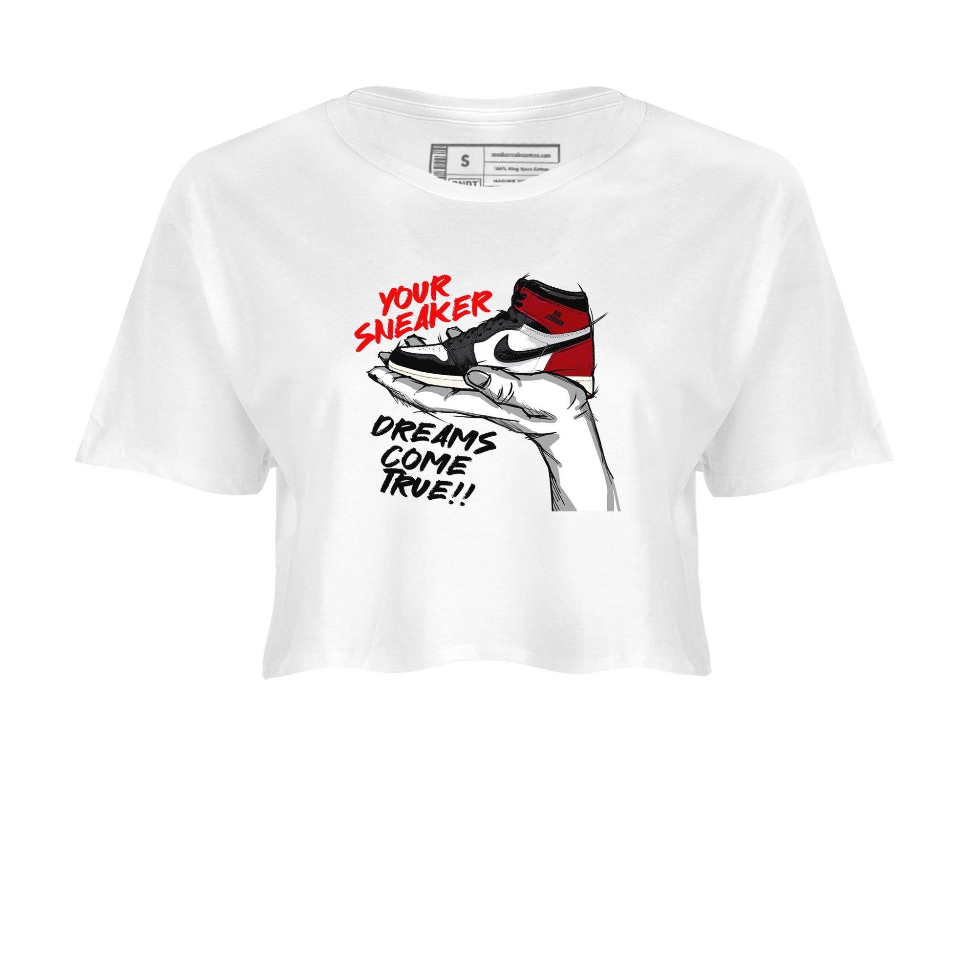 snkmatch Dreams snkmatch Women's Top - Air Jordan 1 Black Toe Reimagined