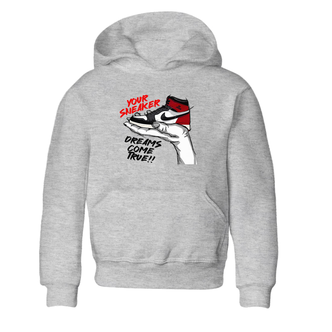 snkmatch Dreams snkmatch Tees Kids - Air Jordan 1 Black Toe Reimagined