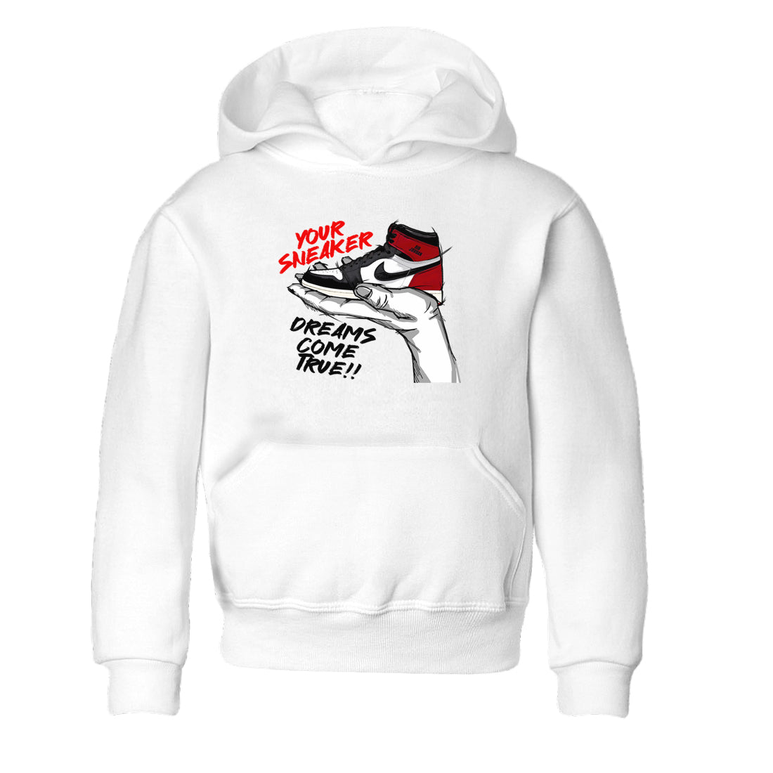 snkmatch Dreams snkmatch Tees Kids - Air Jordan 1 Black Toe Reimagined