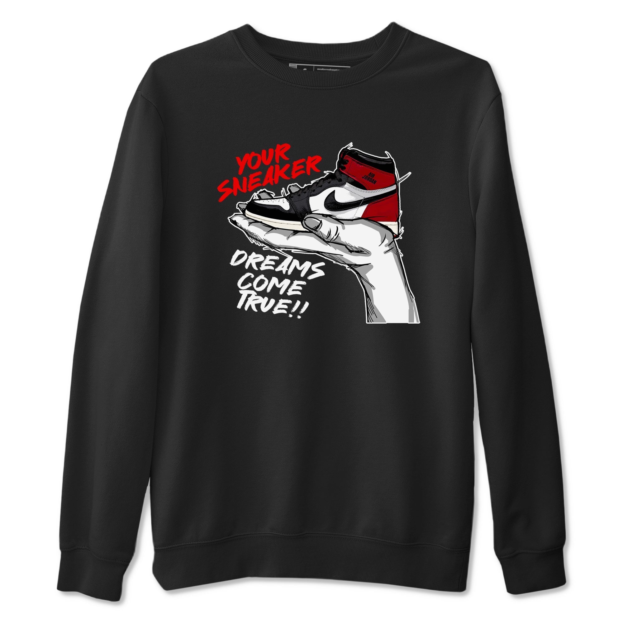 snkmatch Dreams snkmatch Tees - Air Jordan 1 Black Toe Reimagined