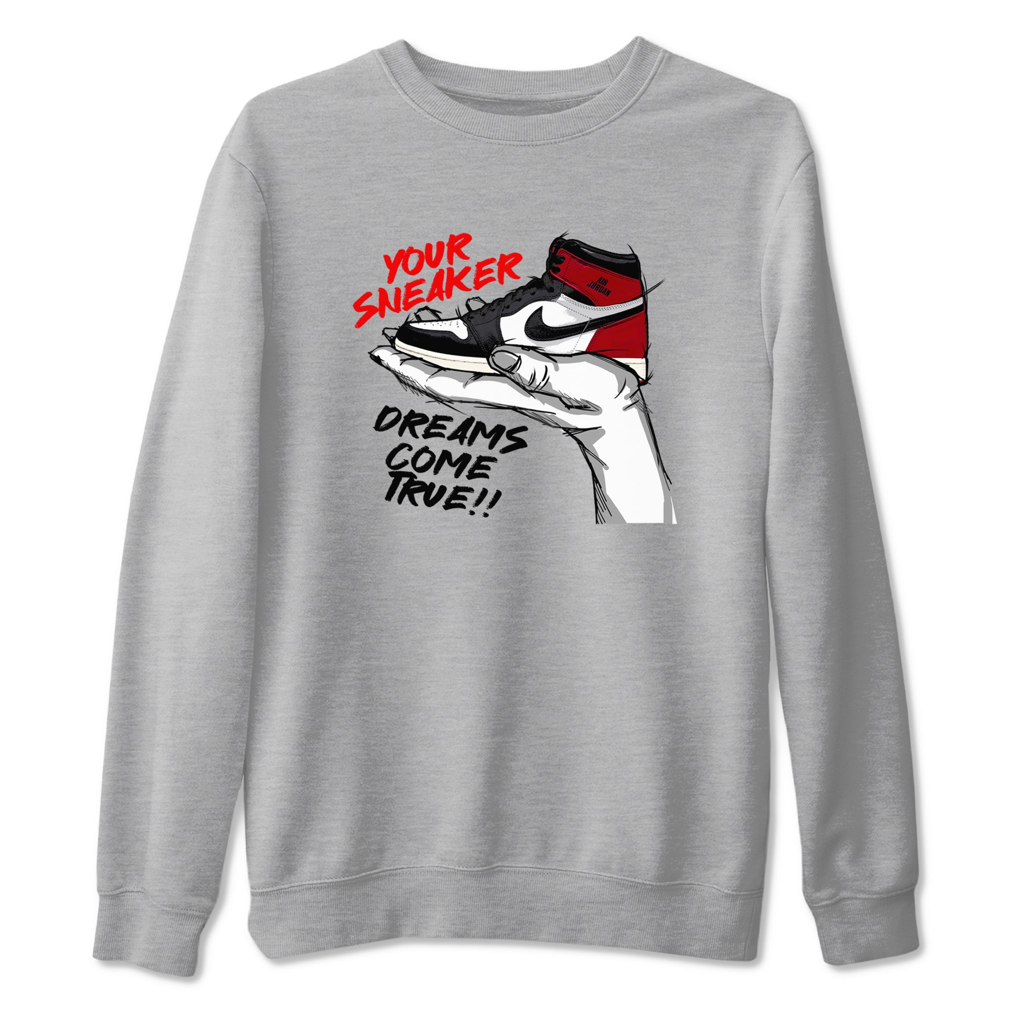 snkmatch Dreams snkmatch Tees - Air Jordan 1 Black Toe Reimagined