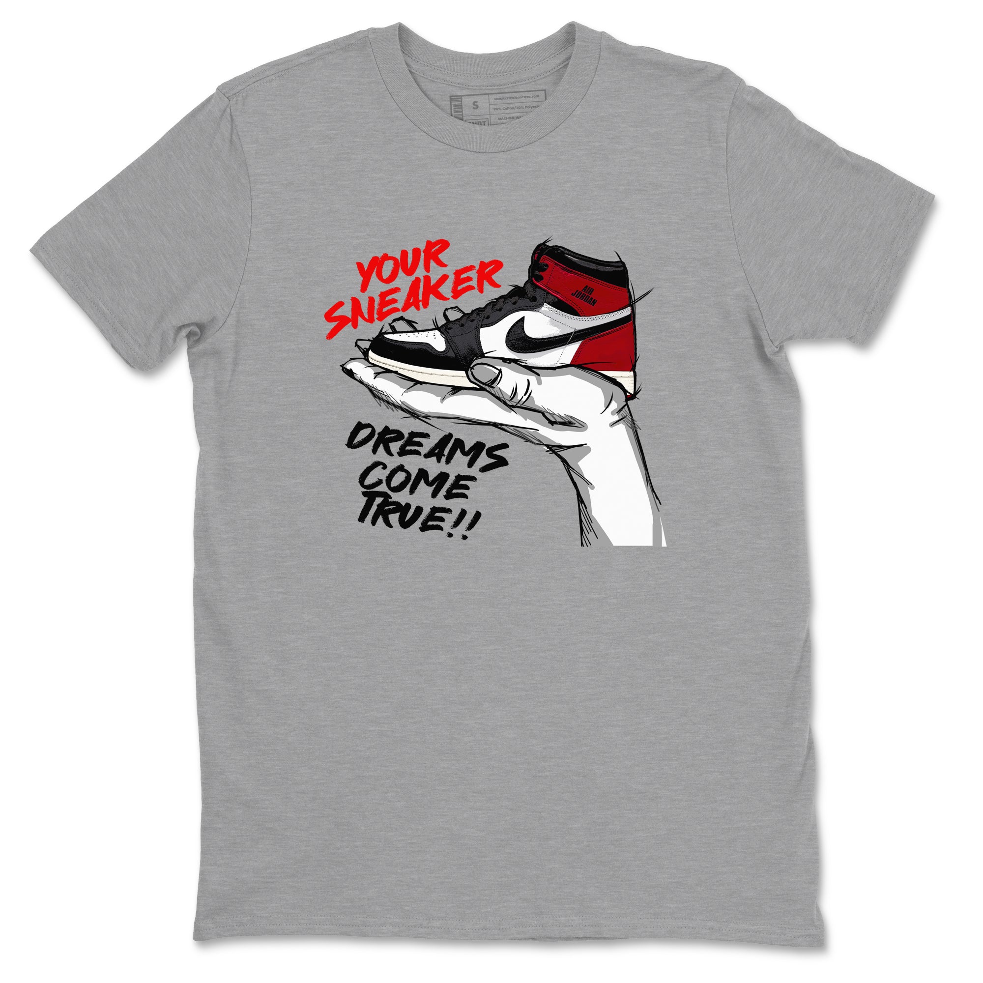 snkmatch Dreams snkmatch Tees - Air Jordan 1 Black Toe Reimagined