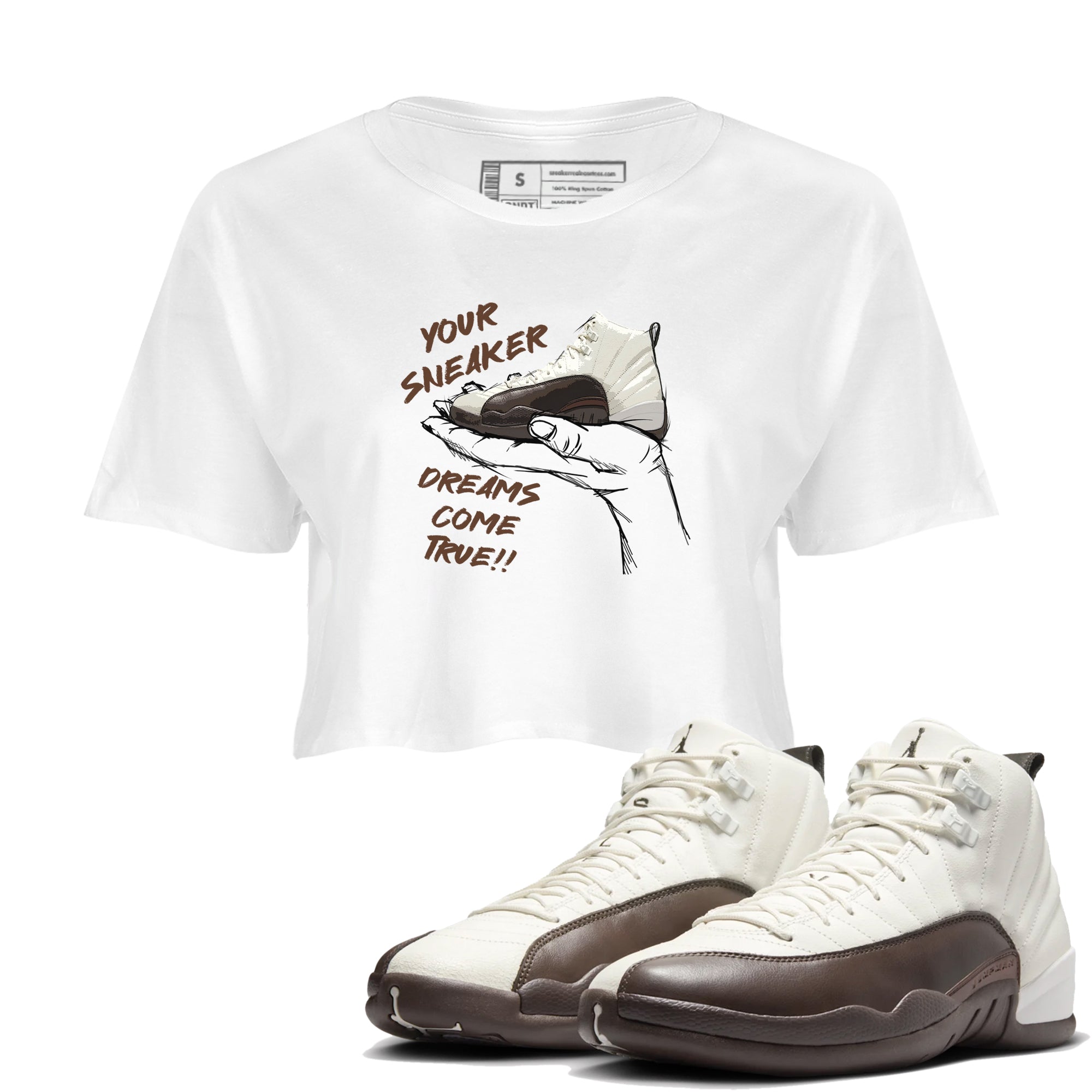 snkmatch Dreams snkmatch Women's Top - Air Jordan 12 Baroque Brown