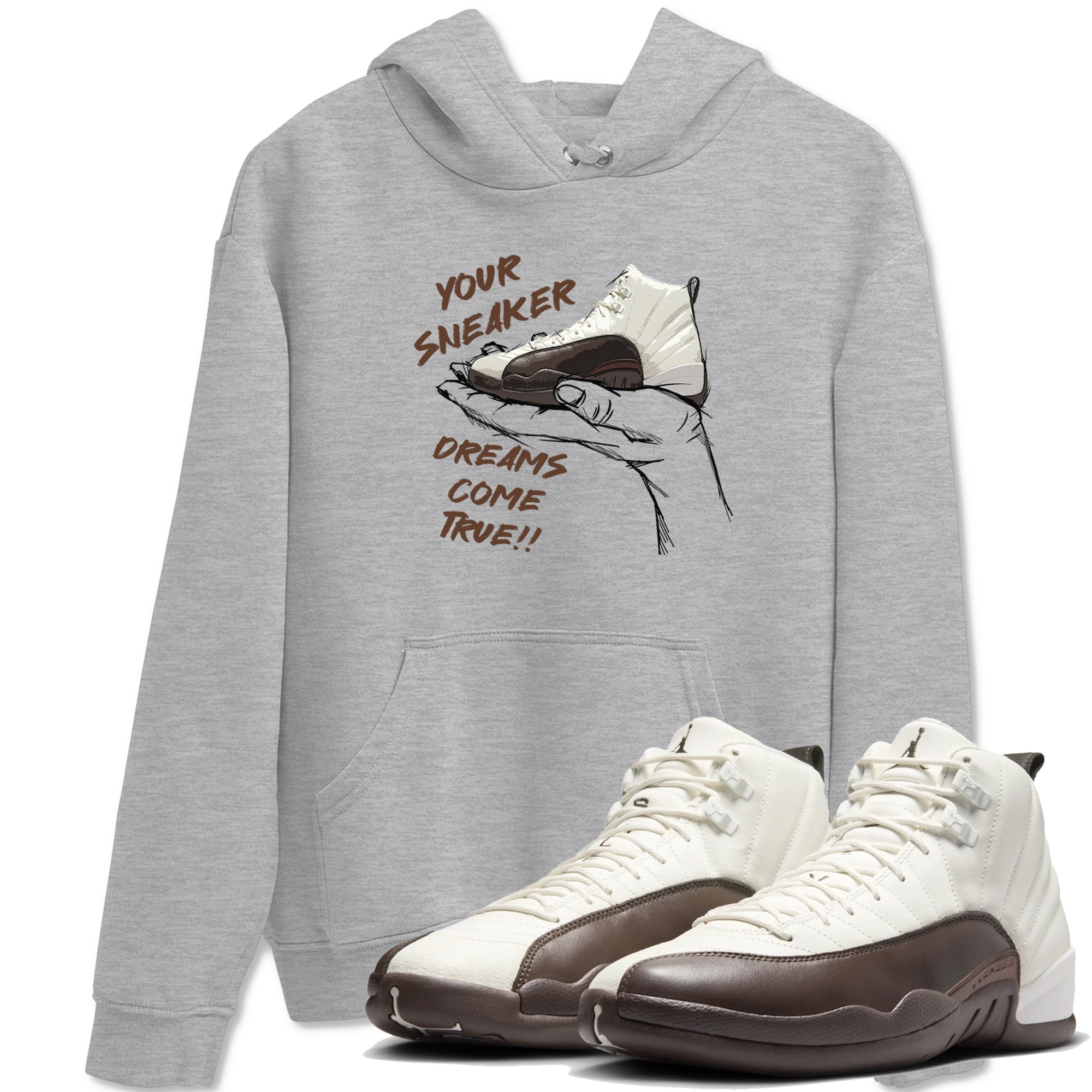 snkmatch Dreams snkmatch Tees - Air Jordan 12 Baroque Brown