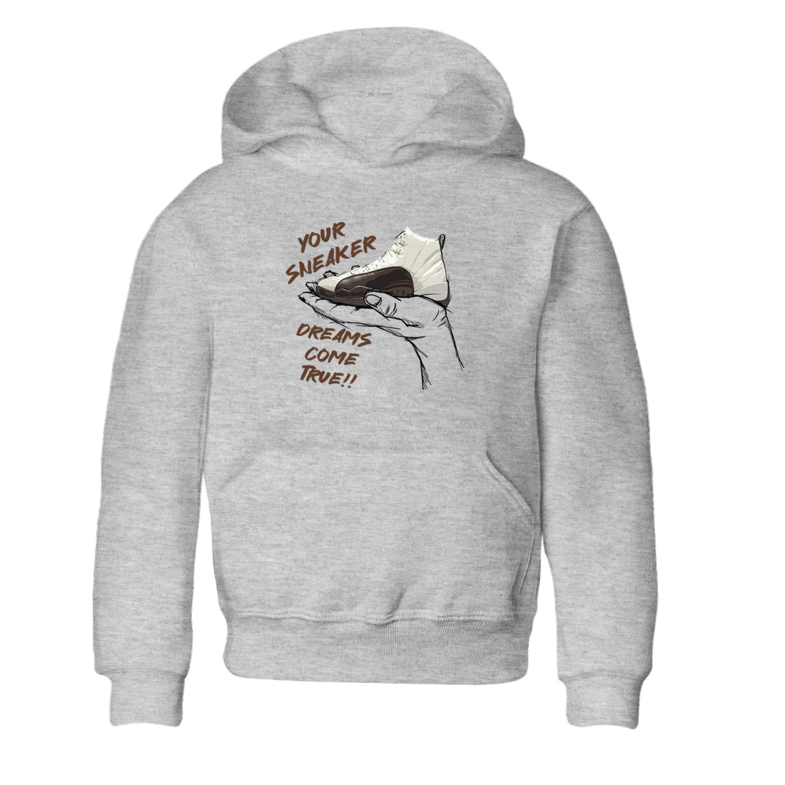 snkmatch Dreams snkmatch Tees Kids - Air Jordan 12 Baroque Brown