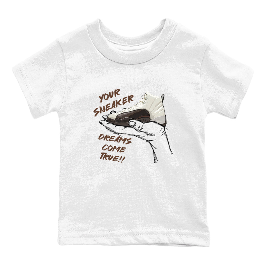 snkmatch Dreams snkmatch Tees Kids - Air Jordan 12 Baroque Brown