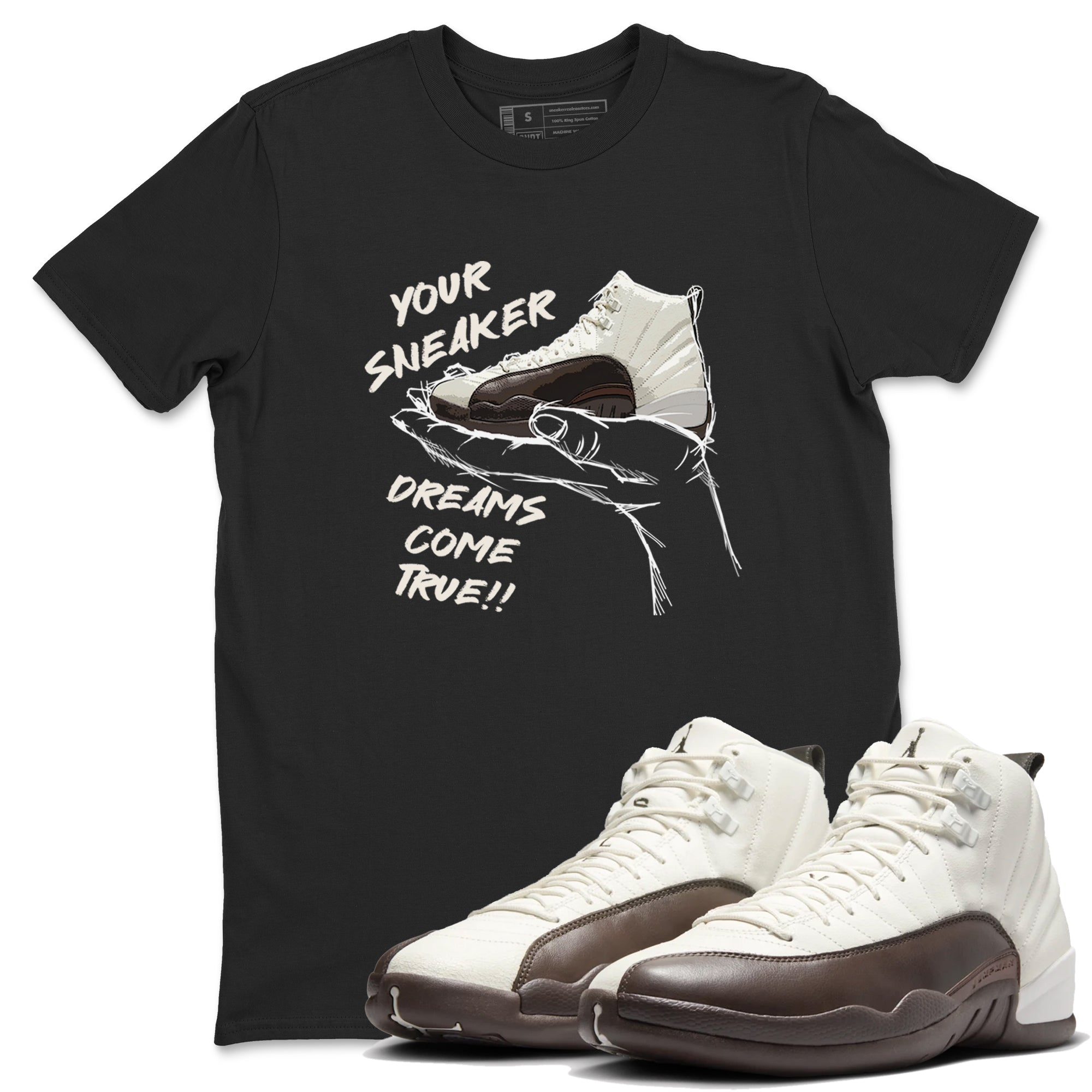 snkmatch Dreams snkmatch Tees - Air Jordan 12 Baroque Brown