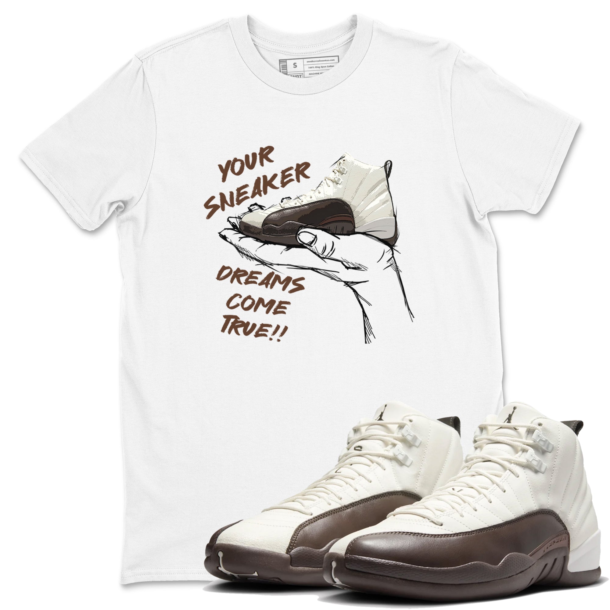 snkmatch Dreams snkmatch Tees - Air Jordan 12 Baroque Brown