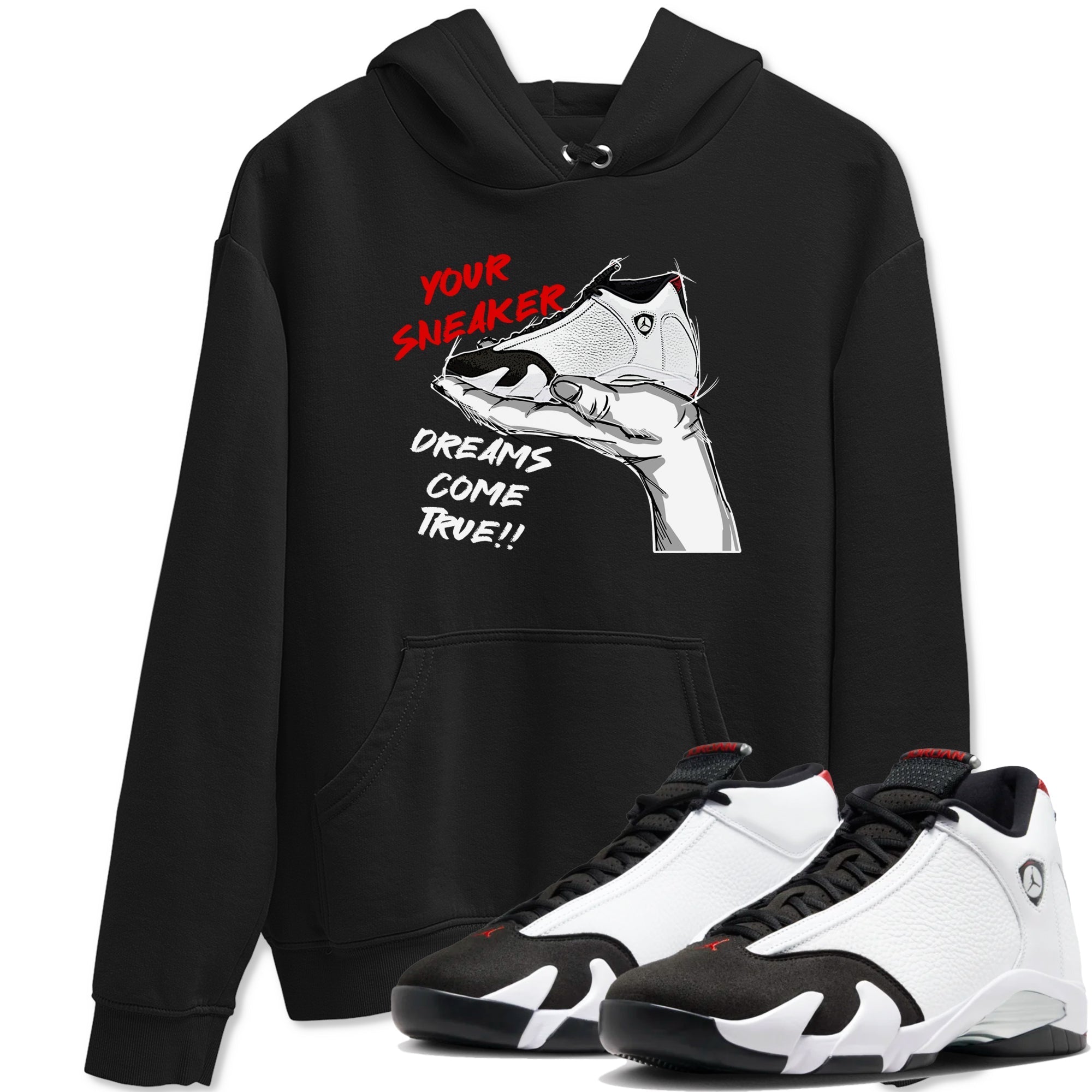 snkmatch Dreams snkmatch Tees - Air Jordan 14 Black Toe