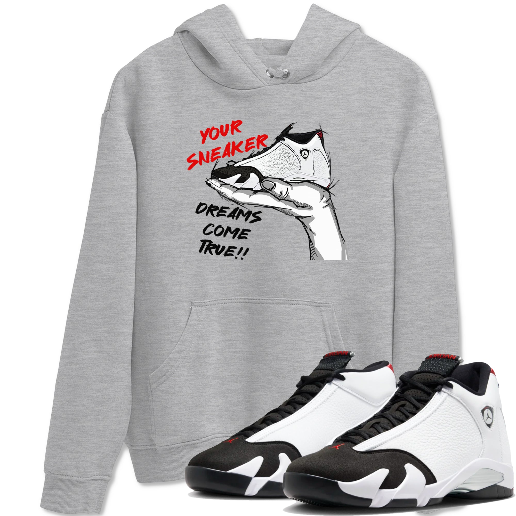 snkmatch Dreams snkmatch Tees - Air Jordan 14 Black Toe